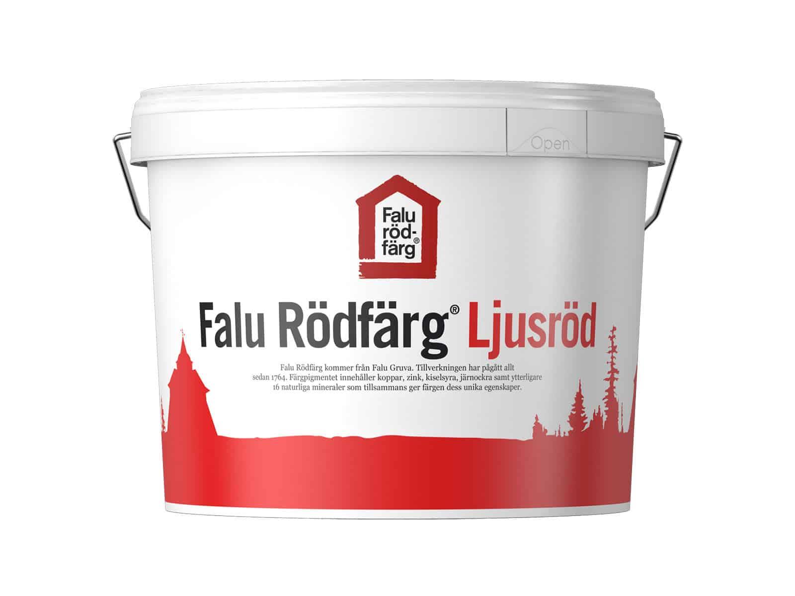 Falu Rödfärg Original Fasadfärg helmatt Ljusröd
