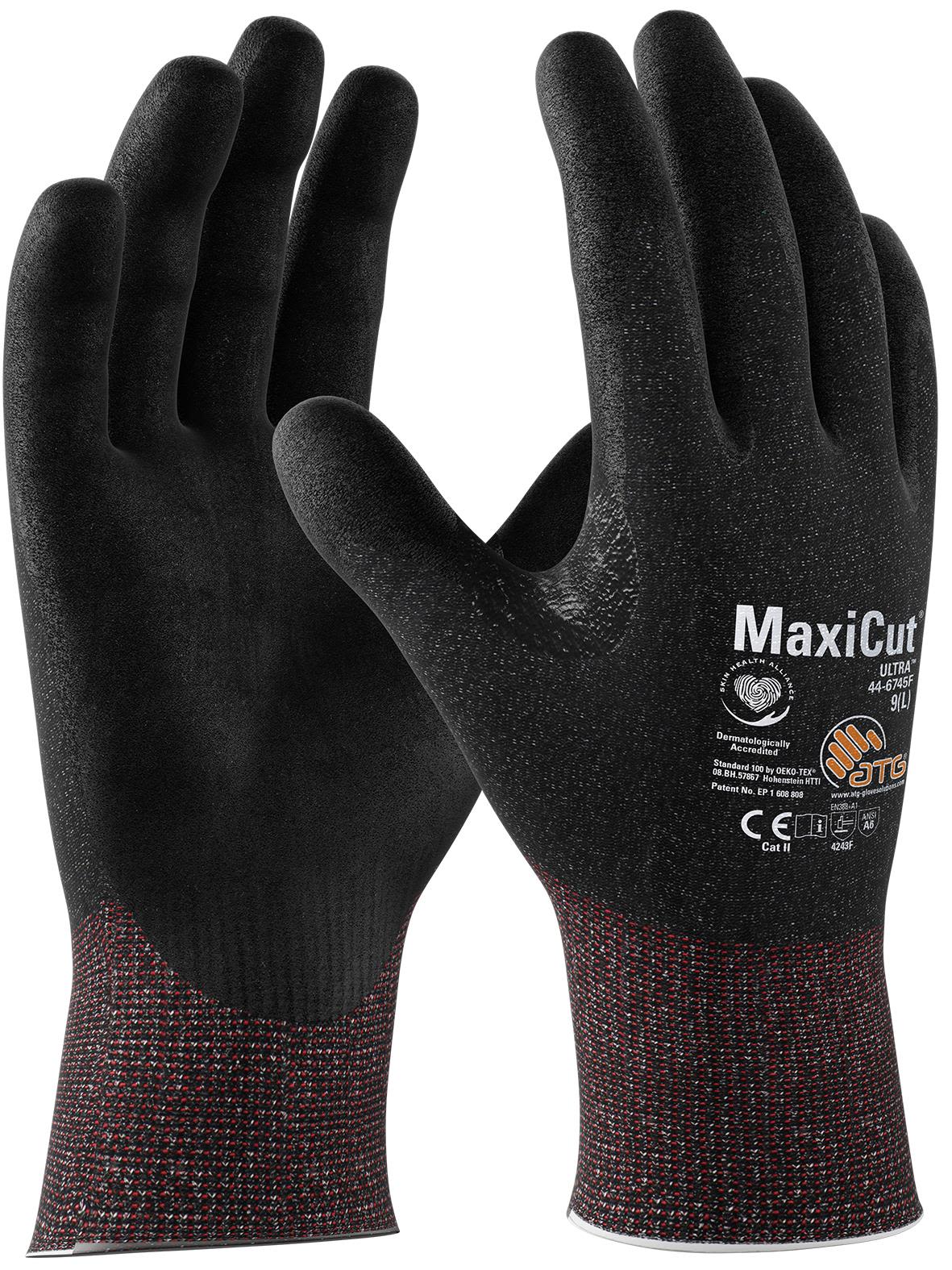 ATG MaxiCut Ultra F 44-6745F Skärskyddshandske svart 7