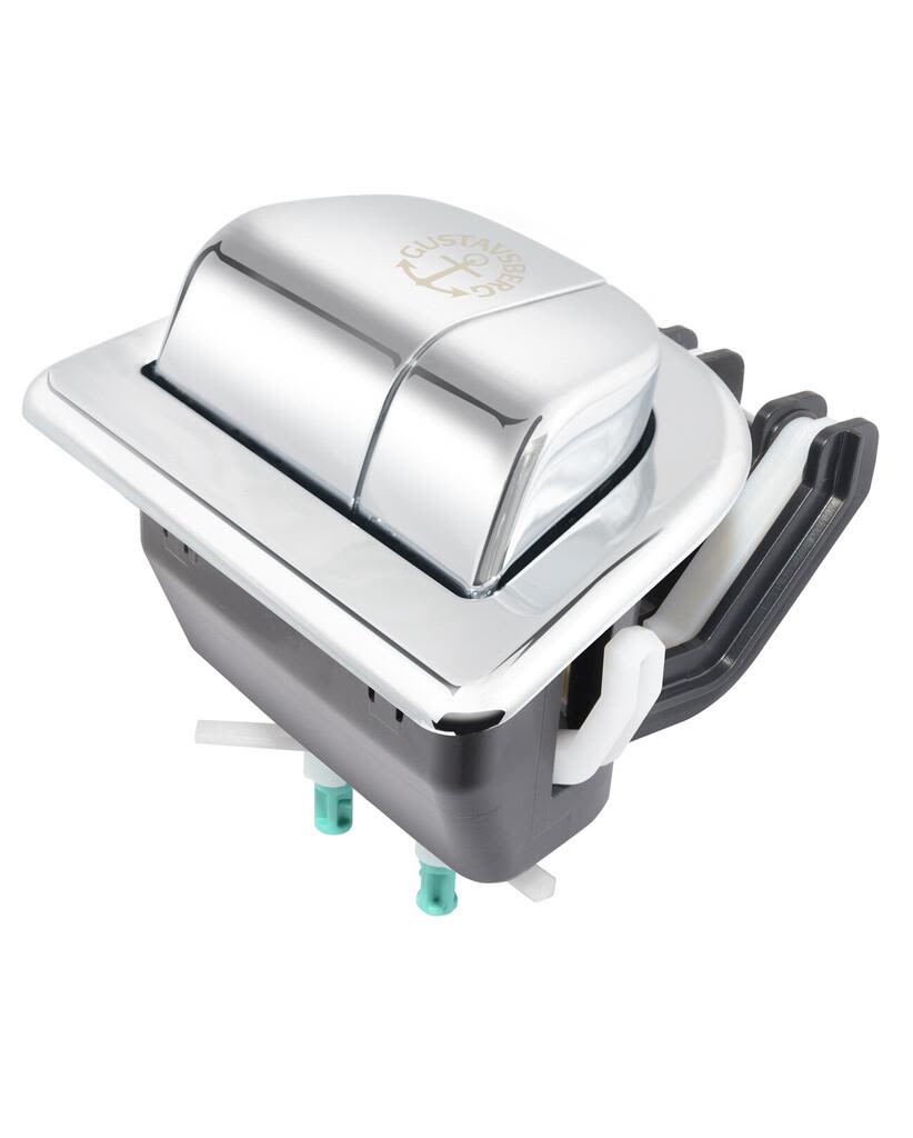 Gustavsberg Nautic Duo 5522 Knapphus dubbelspolning, till WC-Nautic Krom