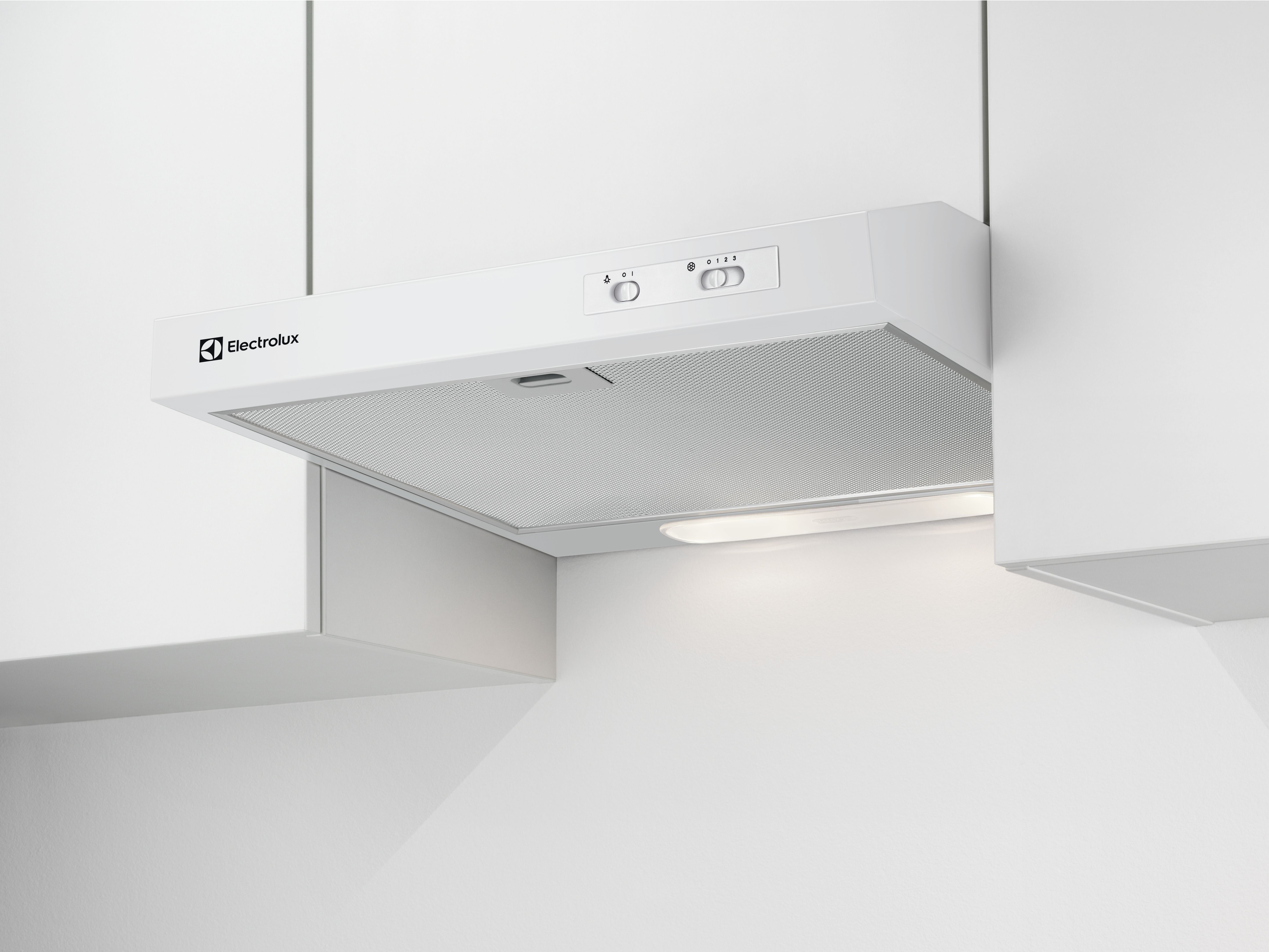 Electrolux EFU216W - Panser - standard - Nisje - bredde: 60 cm - uttrekking og resirkulering - hvit