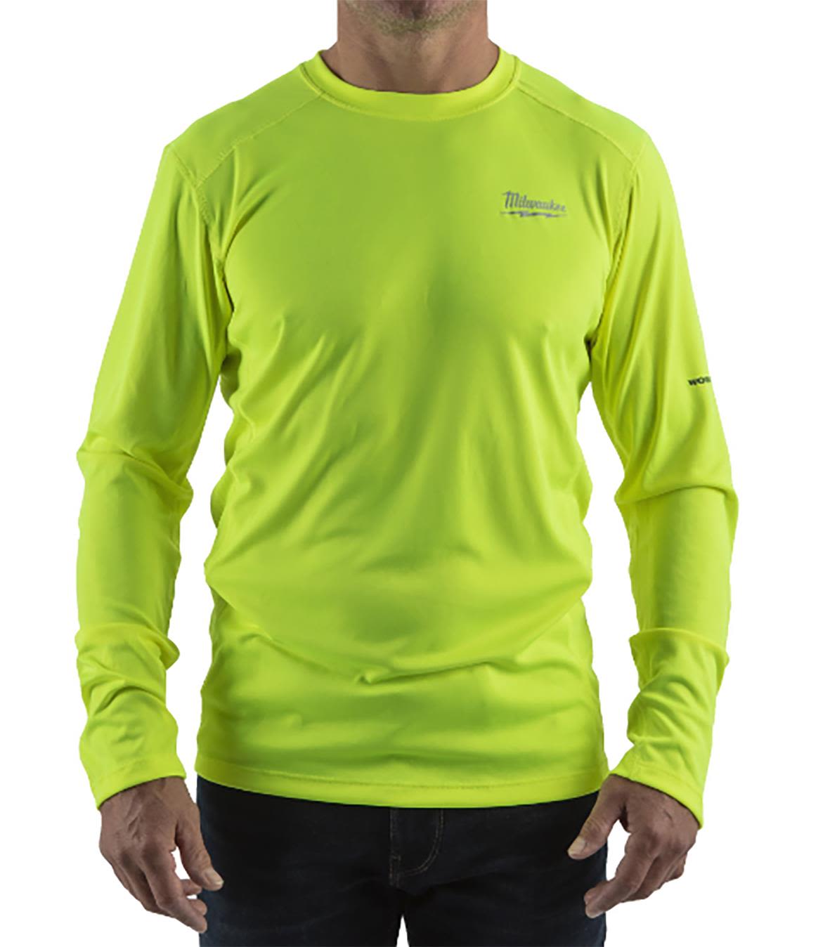 Milwaukee 4932493092 T-shirt gul, långärmad 2XL