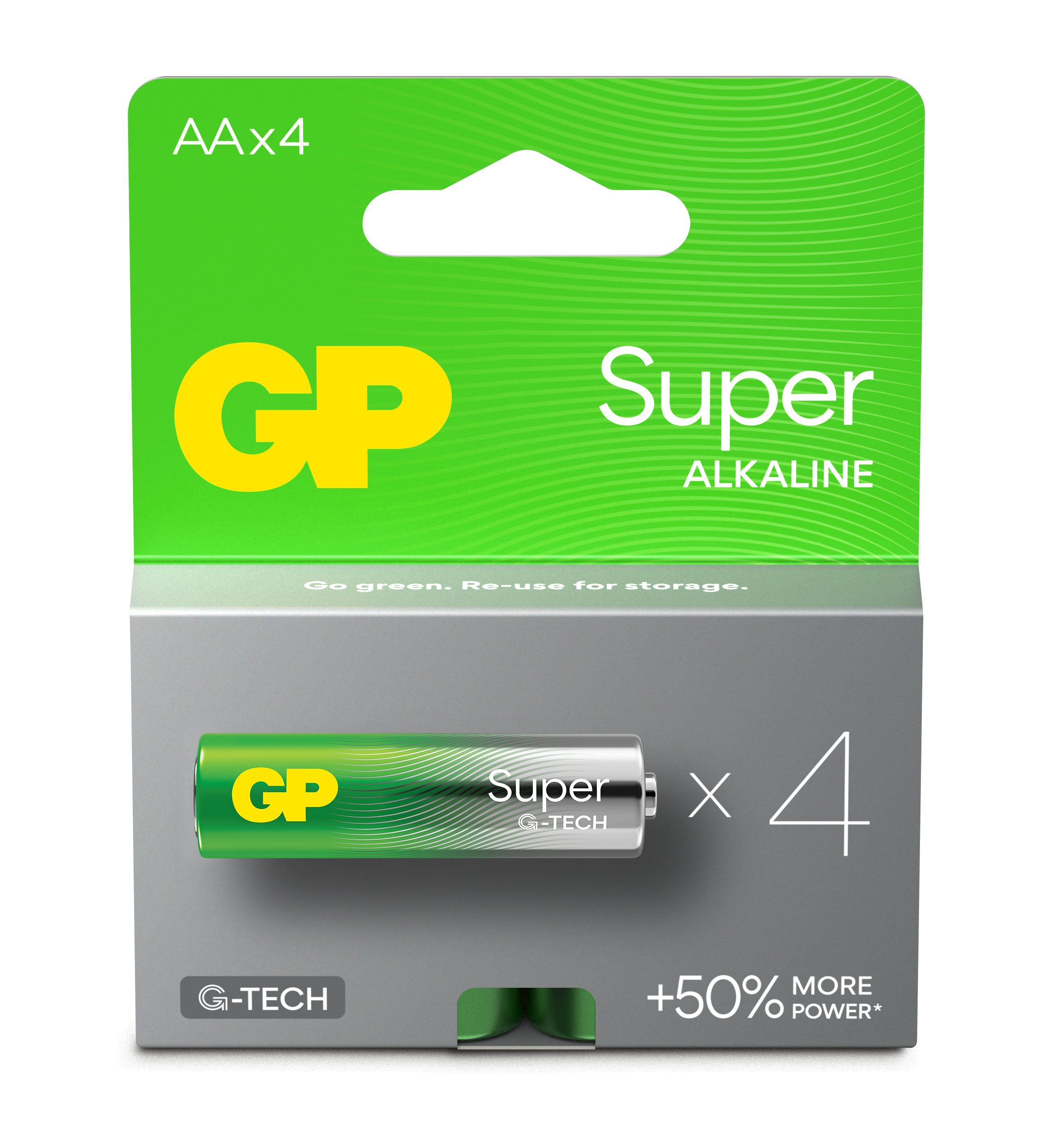 GP Batteries Super Alkaline 15A/LR6 Batteri alkaliskt, AA, 4-pack