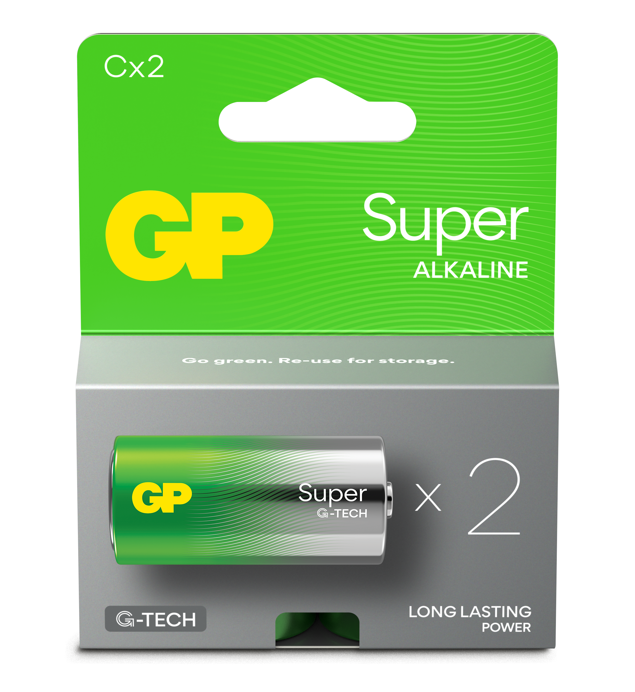 GP Batteries Super Alkaline 14A/LR14 Batteri alkaliskt, C, 2-pack