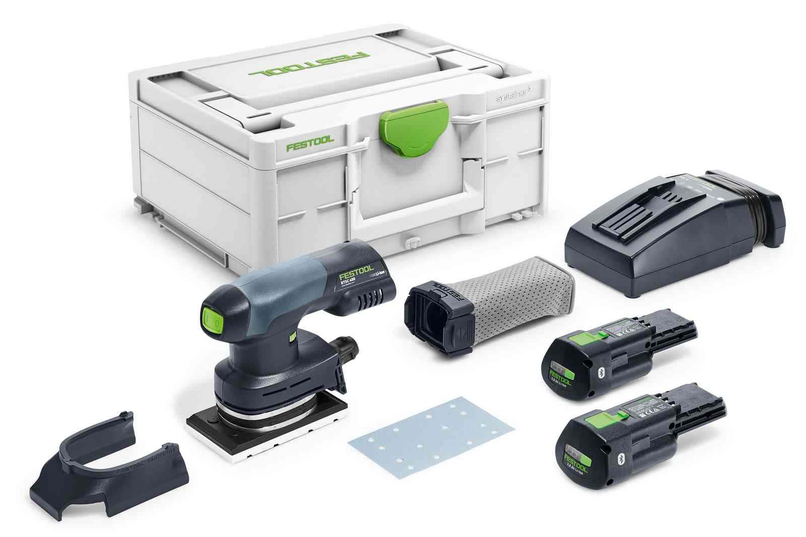 Festool RTSC 400 3,0 I-Plus Planslip med batteri och laddare