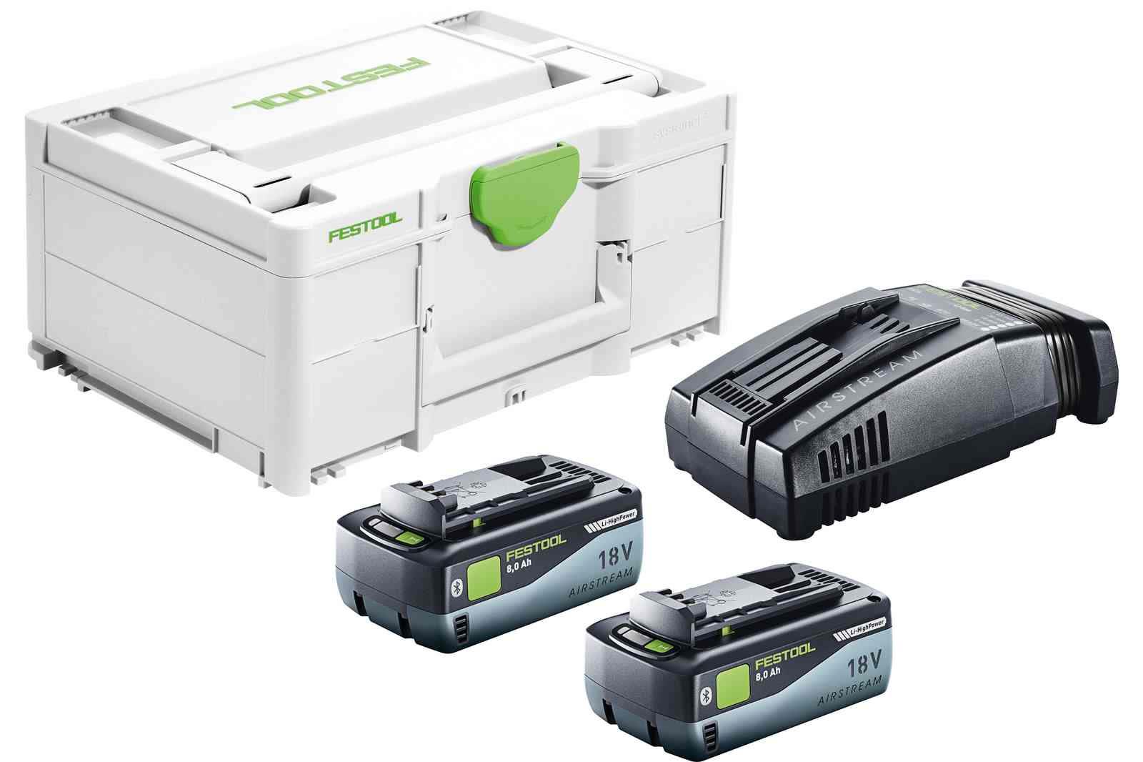 Festool SYS 18V 2x8,0/SCA16 Laddpaket 2 x 8,0 Ah, 18 V