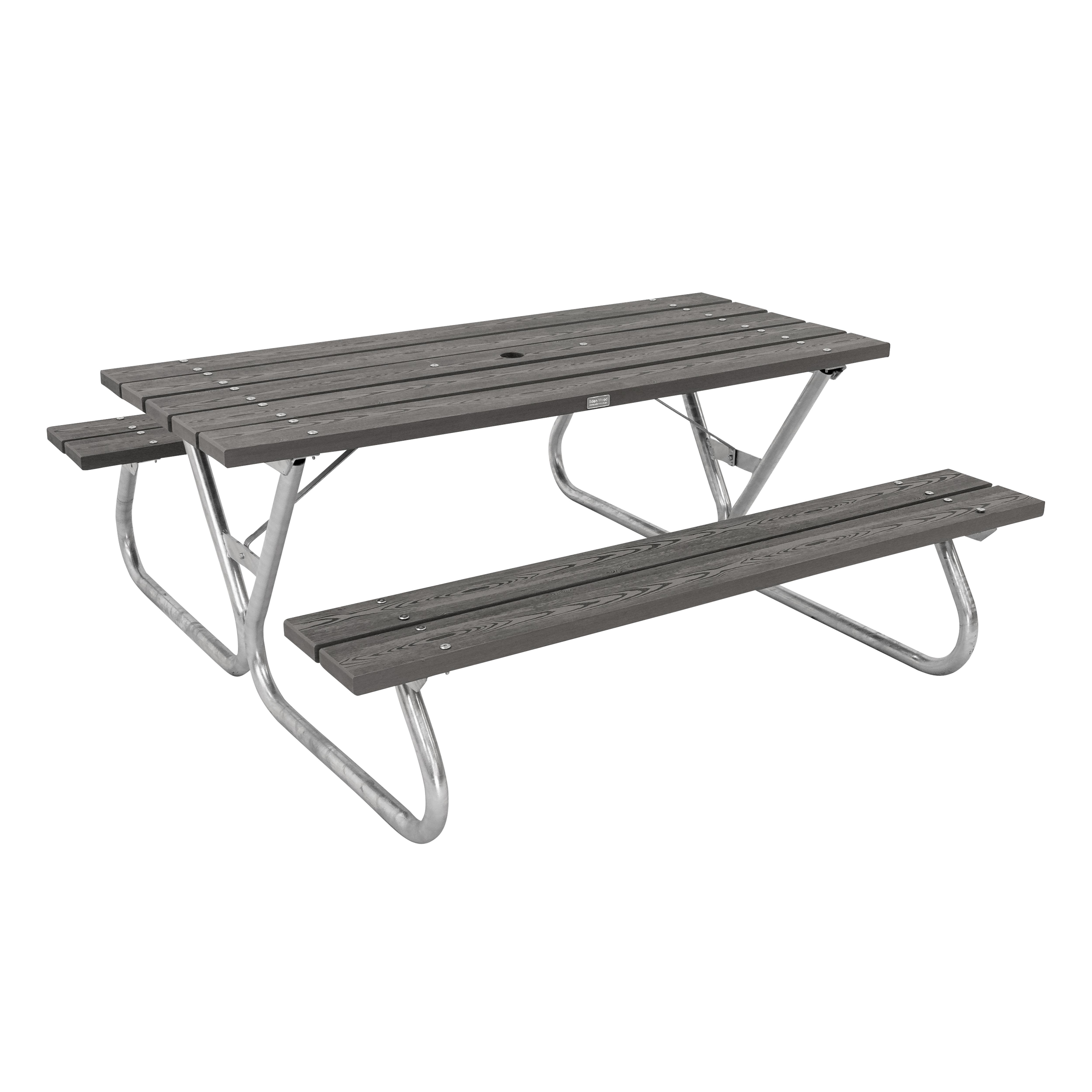 Eden Wood 0908-K7180 Picknickbord 180 cm, komposit Grå