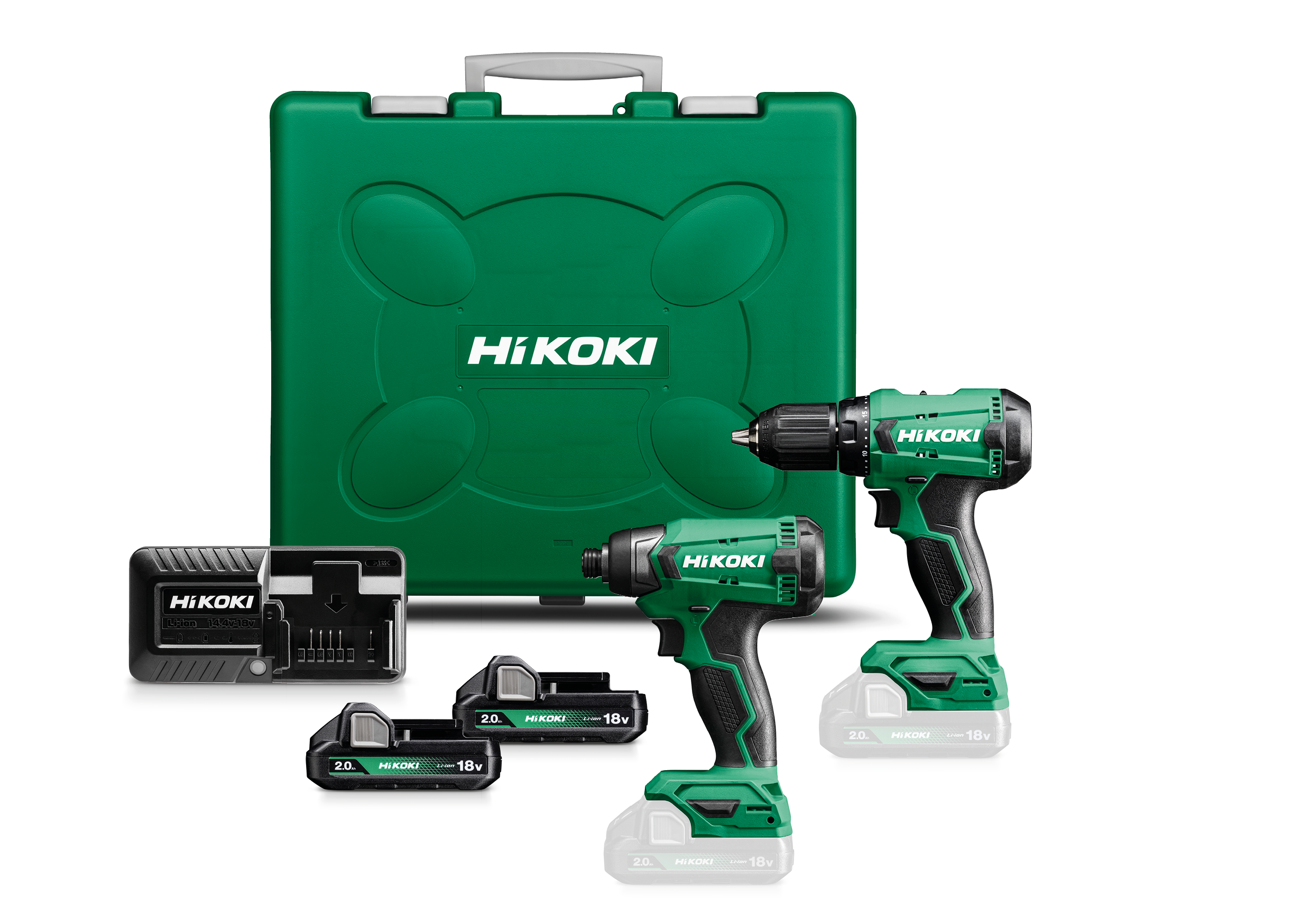 HiKOKI KC18DA(DS) Verktygspaket med batteri och laddare