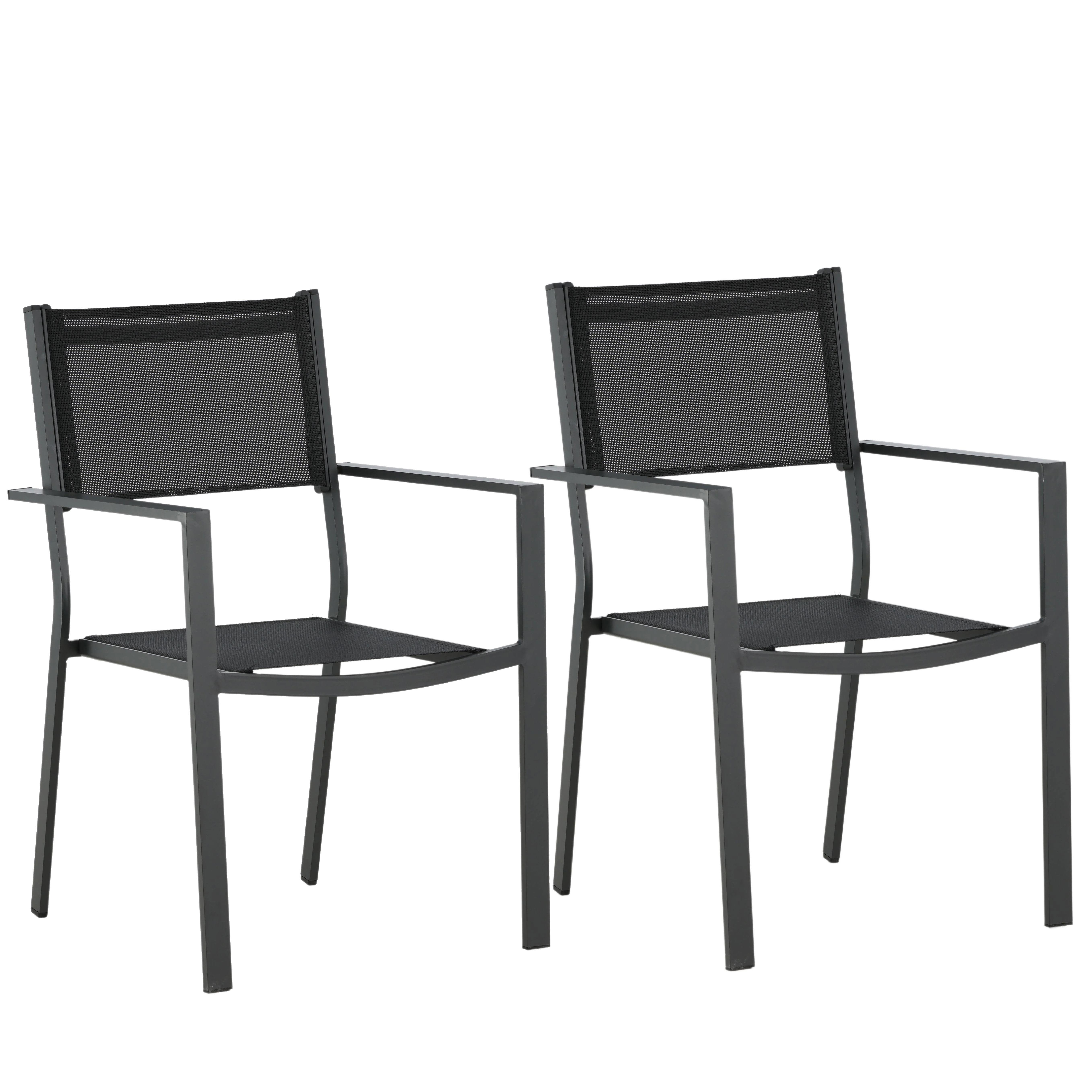 Venture Home Copacabana 4231-408 Karmstol 2-pack Svart