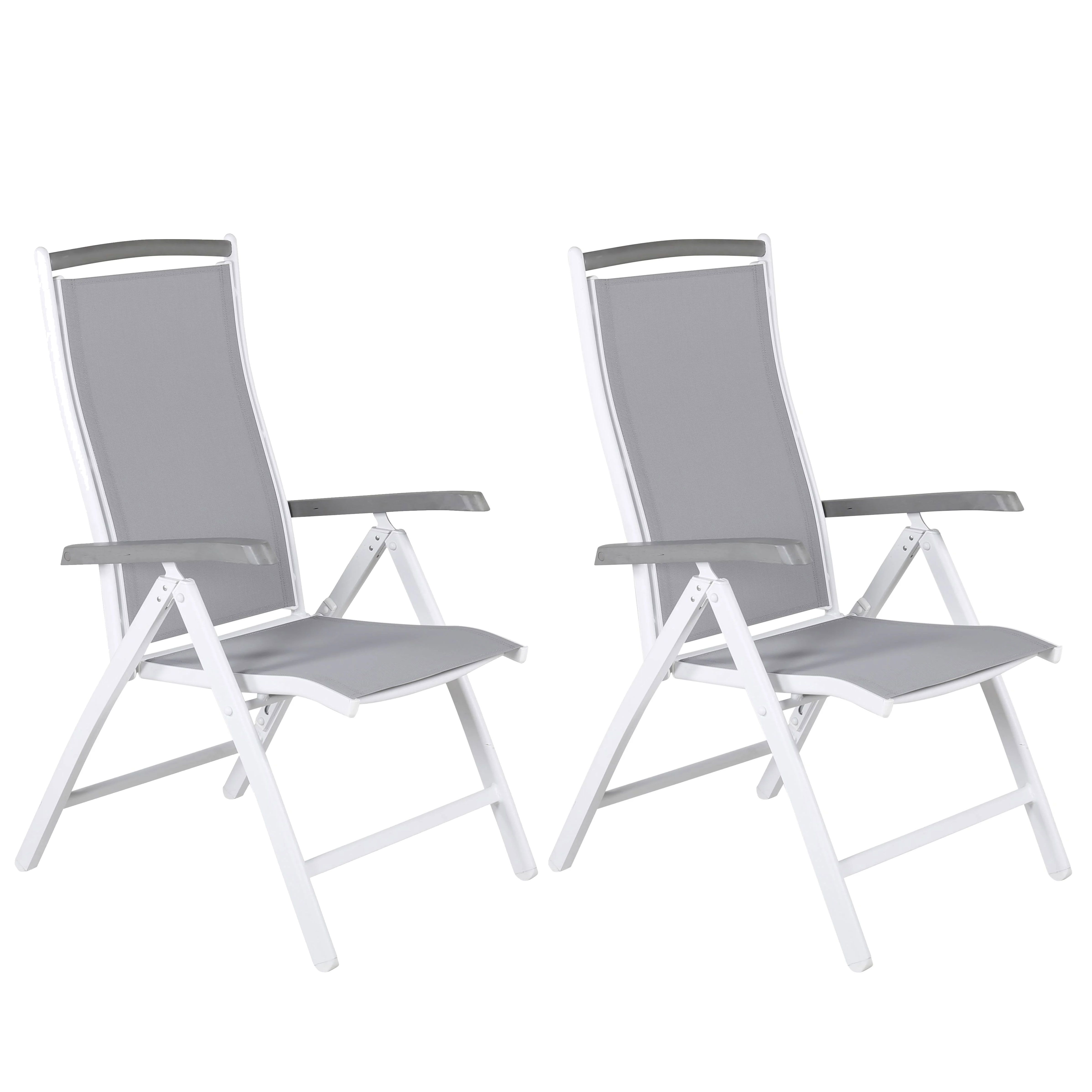 Venture Home Albany 9277-400 Positionsstol 2-pack, vit/grå