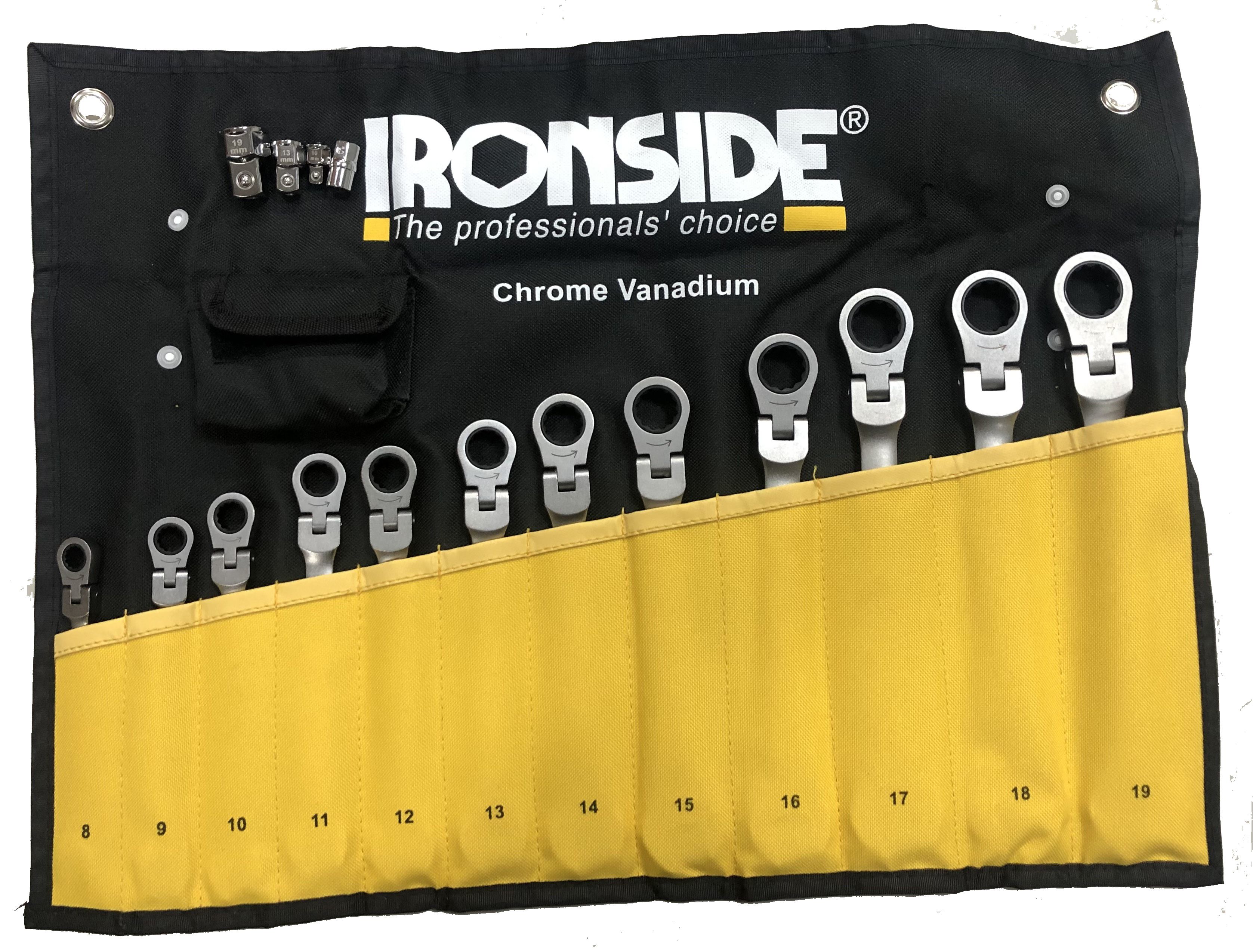 Ironside 71329235 Spärrkombinyckelsats 8-19 mm