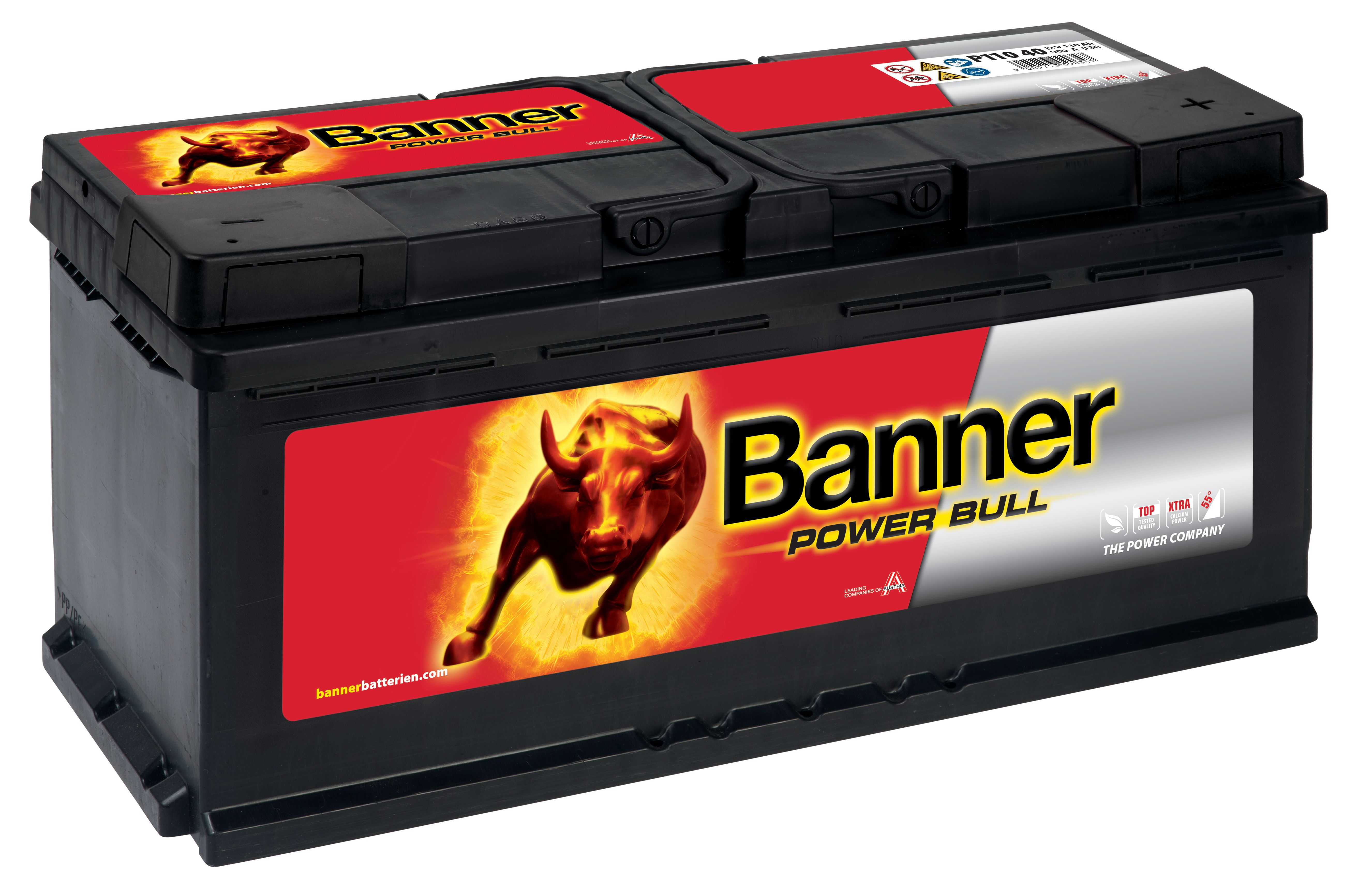 Banner Power Bull P11040M Startbatteri 12V, 110 Ah