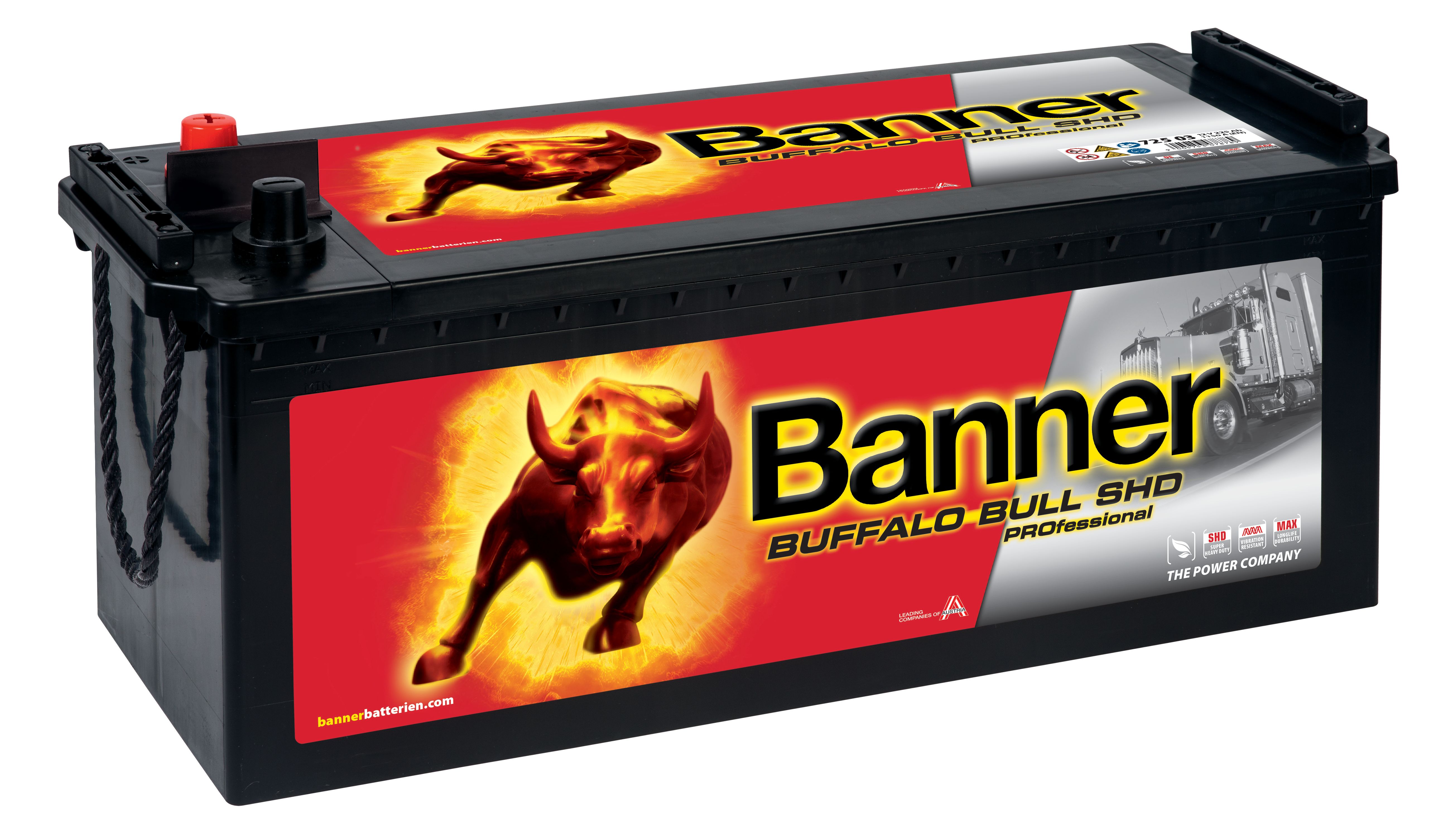 Banner Buffalo Bull SHD Pro SHDPRO72503M Startbatteri 12V, 225 Ah