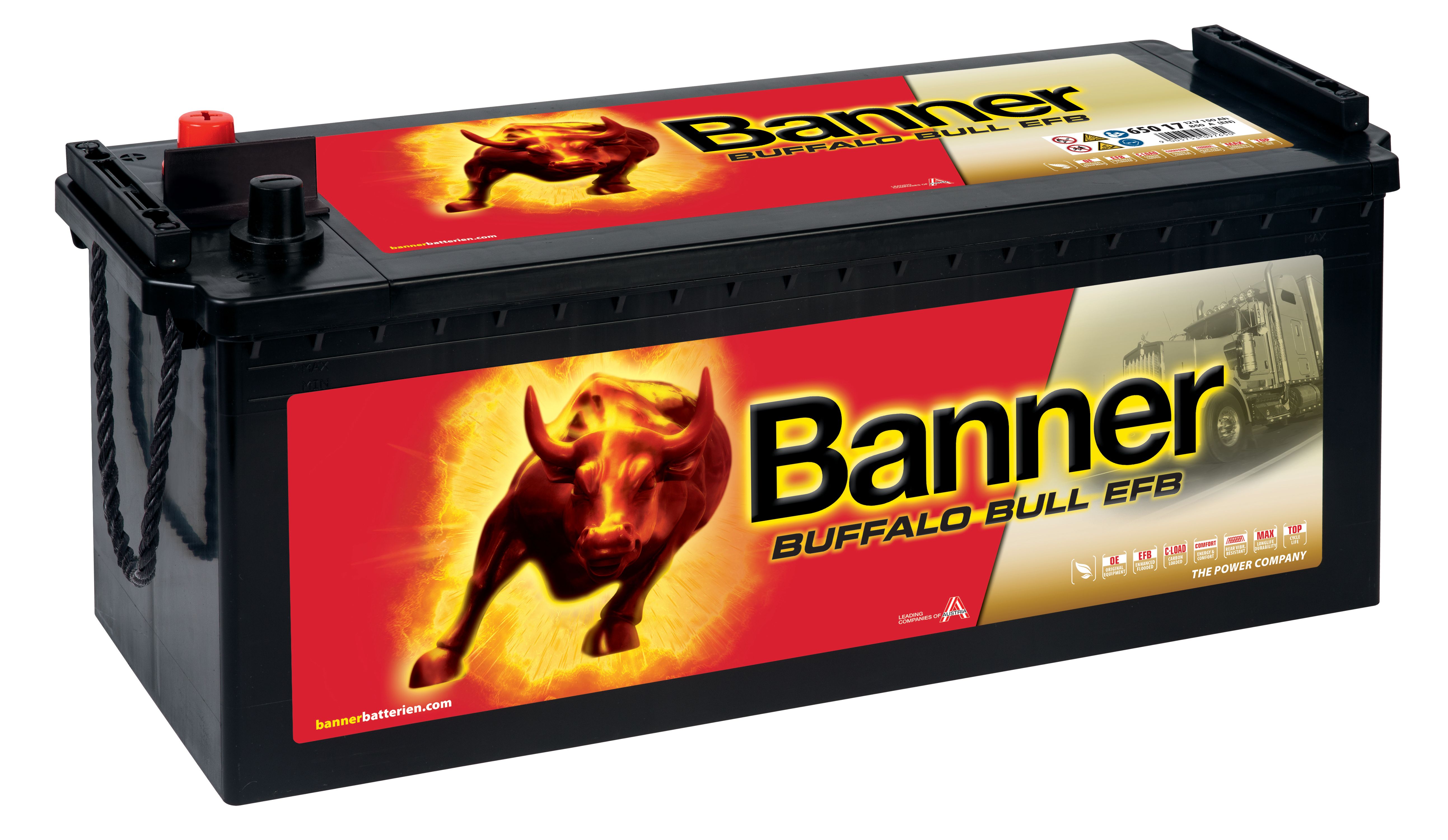 Banner Buffalo Bull EFB EFB65017M Startbatteri 12V, 150 Ah