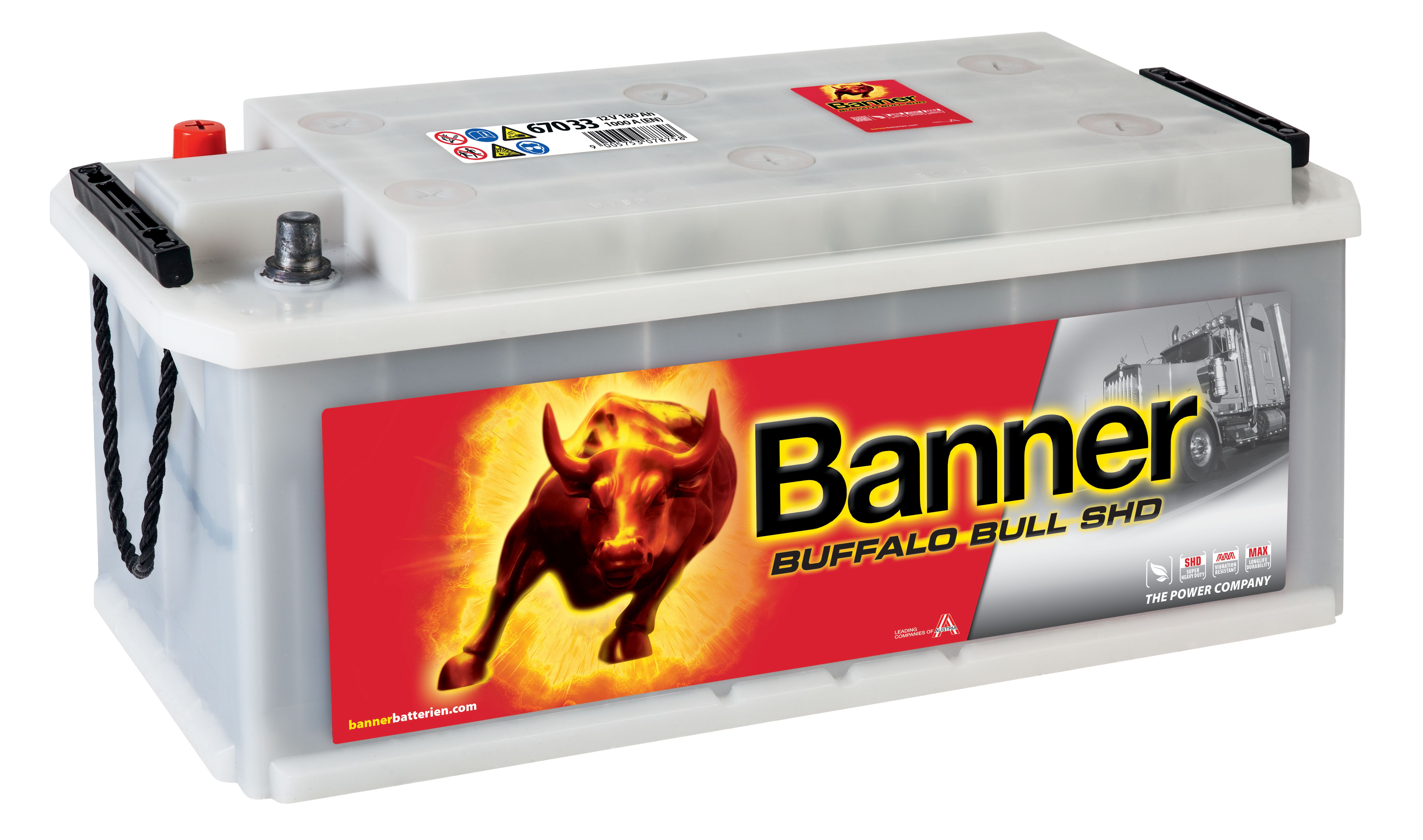 Banner Buffalo Bull SHD SHD67033M Startbatteri 12V, 170 Ah