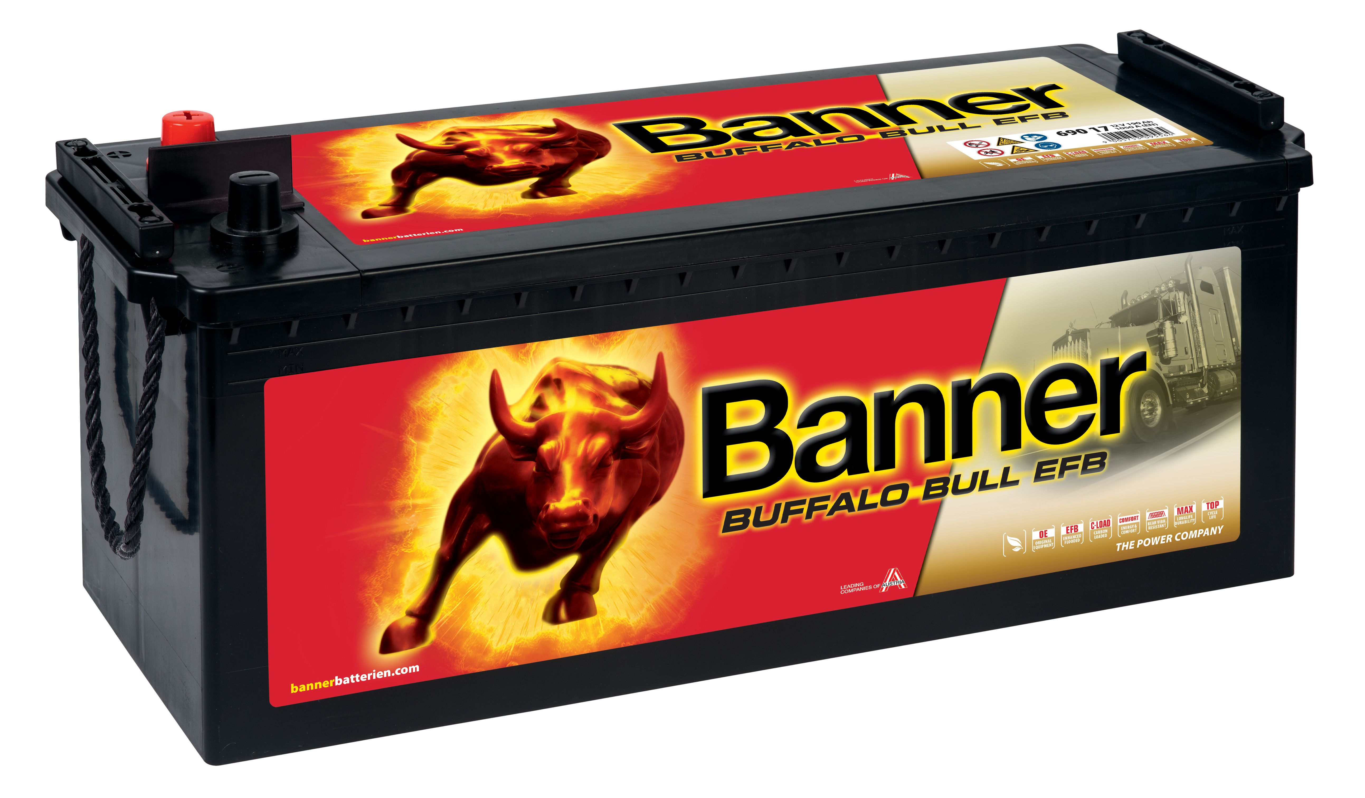 Banner Buffalo Bull EFB EFB69017M Startbatteri 12V, 190 Ah