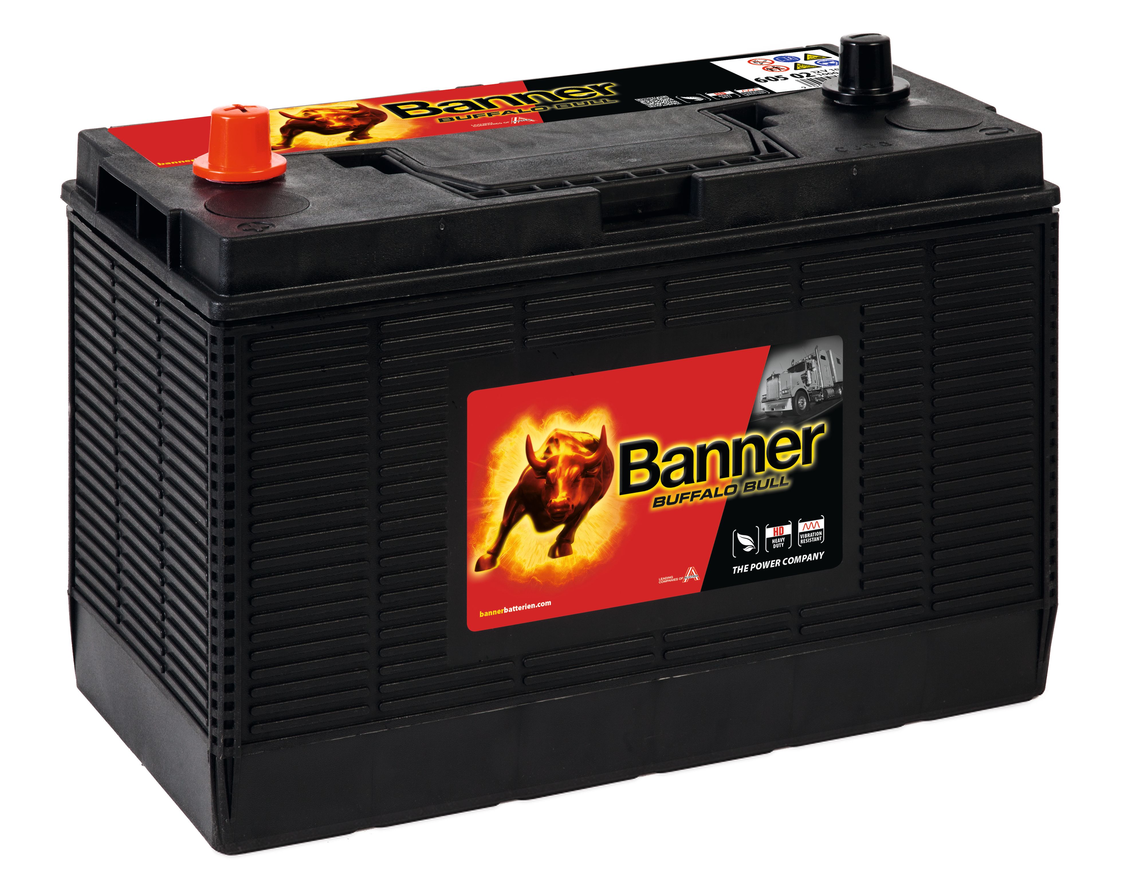 Banner Buffalo Bull 60502M Startbatteri 12V, 105 Ah