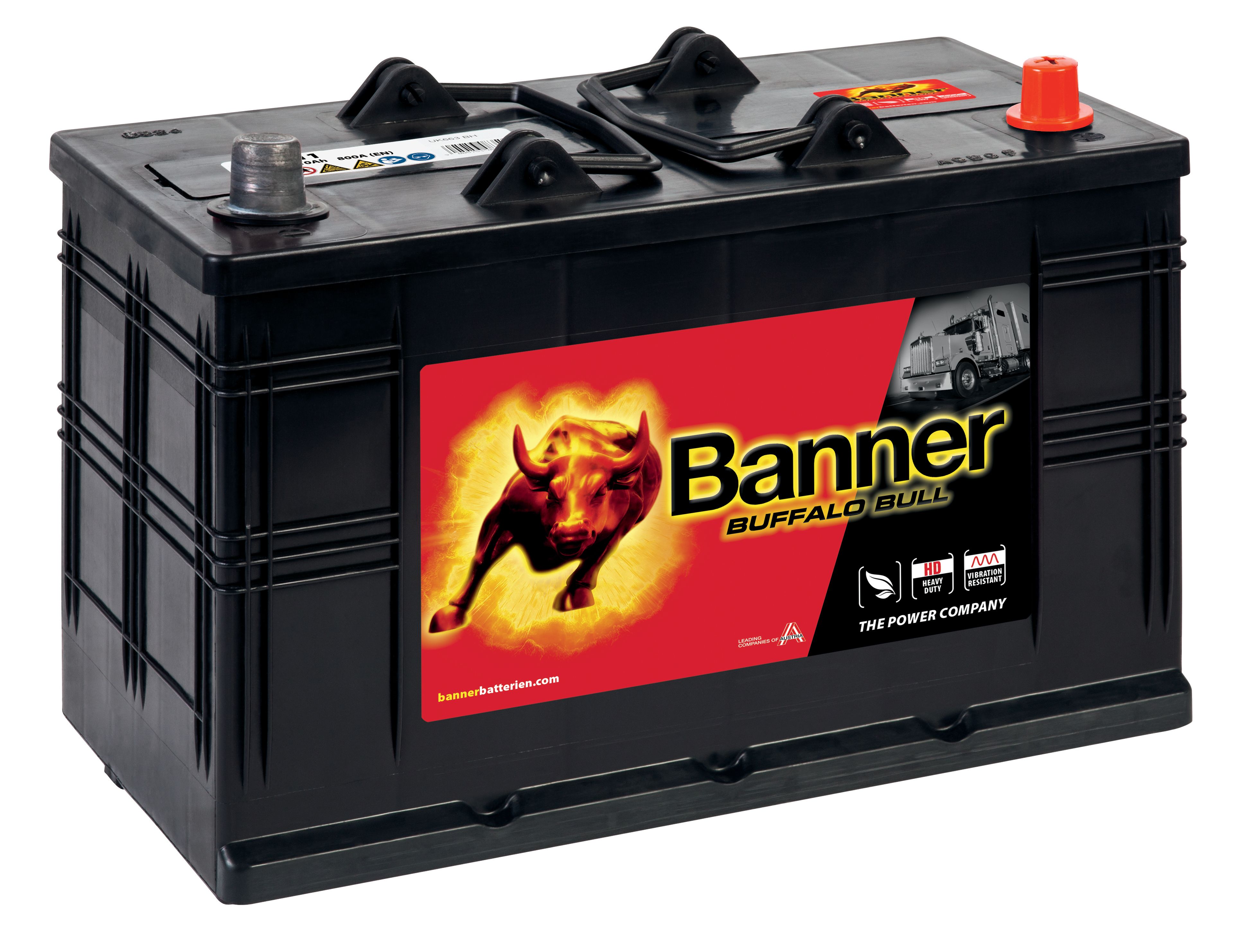 Banner Buffalo Bull 61011M Startbatteri 12V, 110 Ah