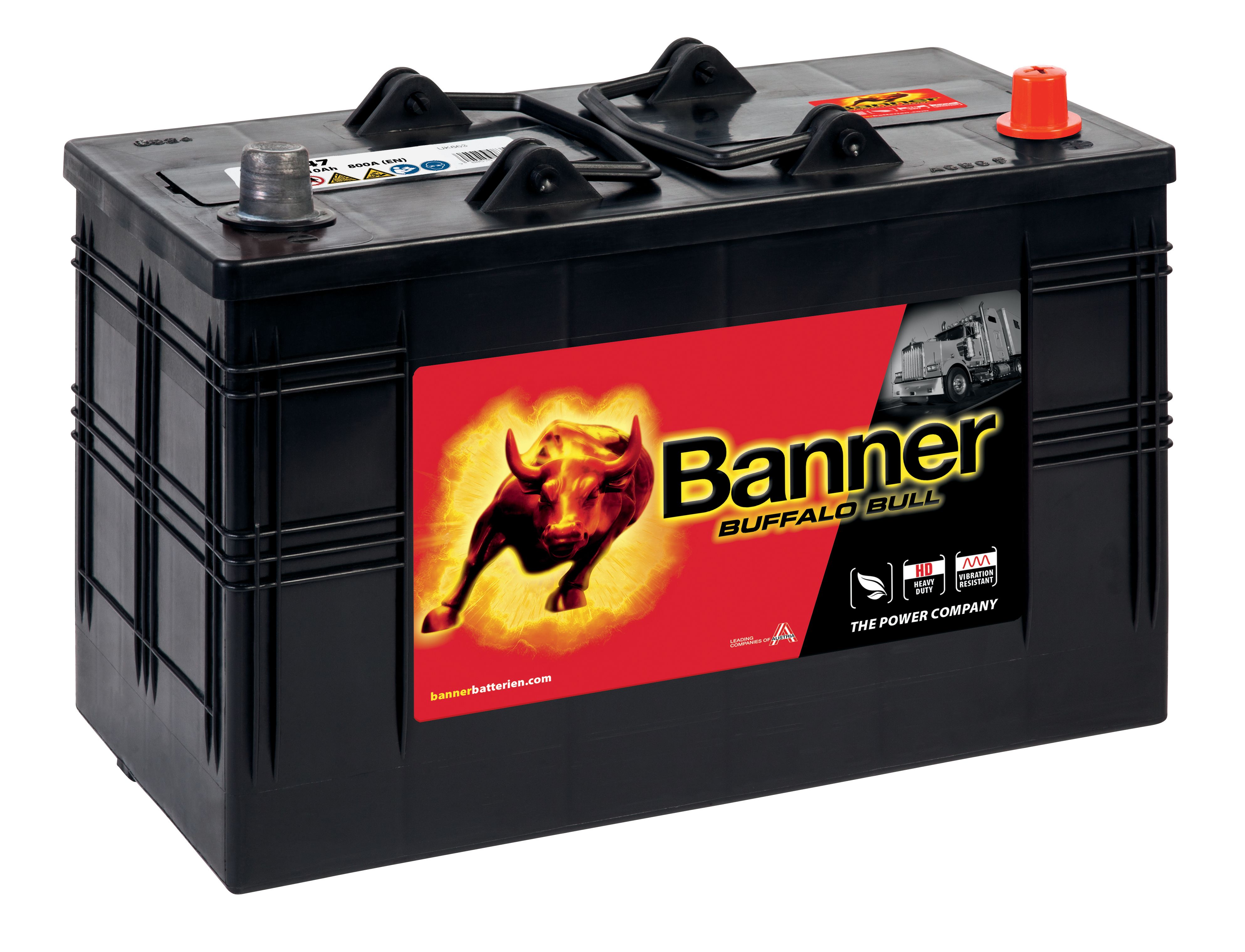 Banner Buffalo Bull 61047M Startbatteri 12V, 110 Ah