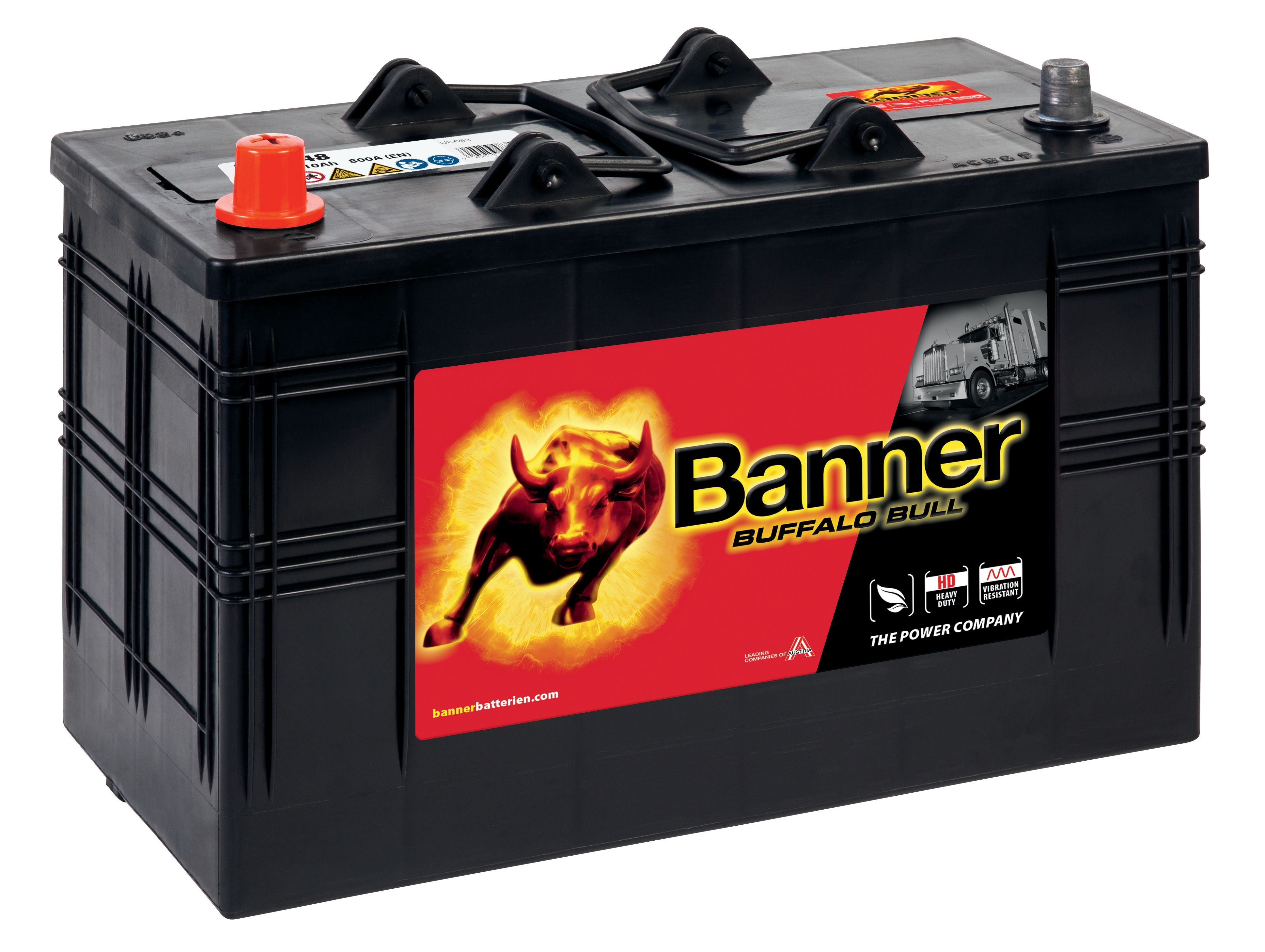 Banner Buffalo Bull 61048M Startbatteri 12V, 110 Ah
