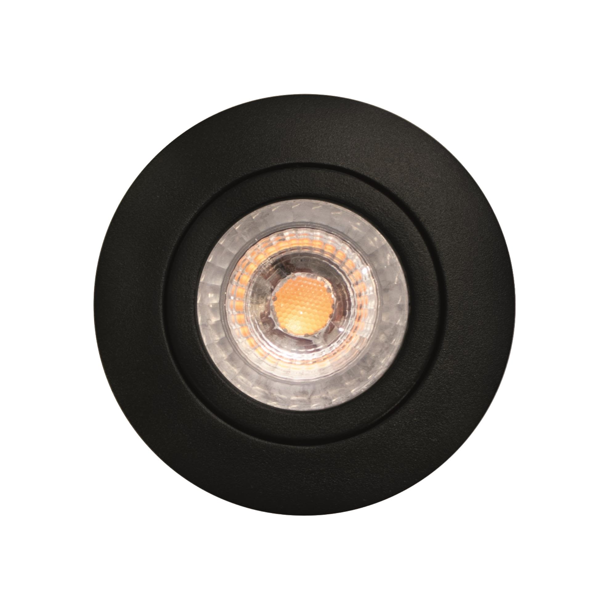 Scan Products Luna Low Profile 2.0 Indbygningslys 2,7k, 83lm, sort 2,7K