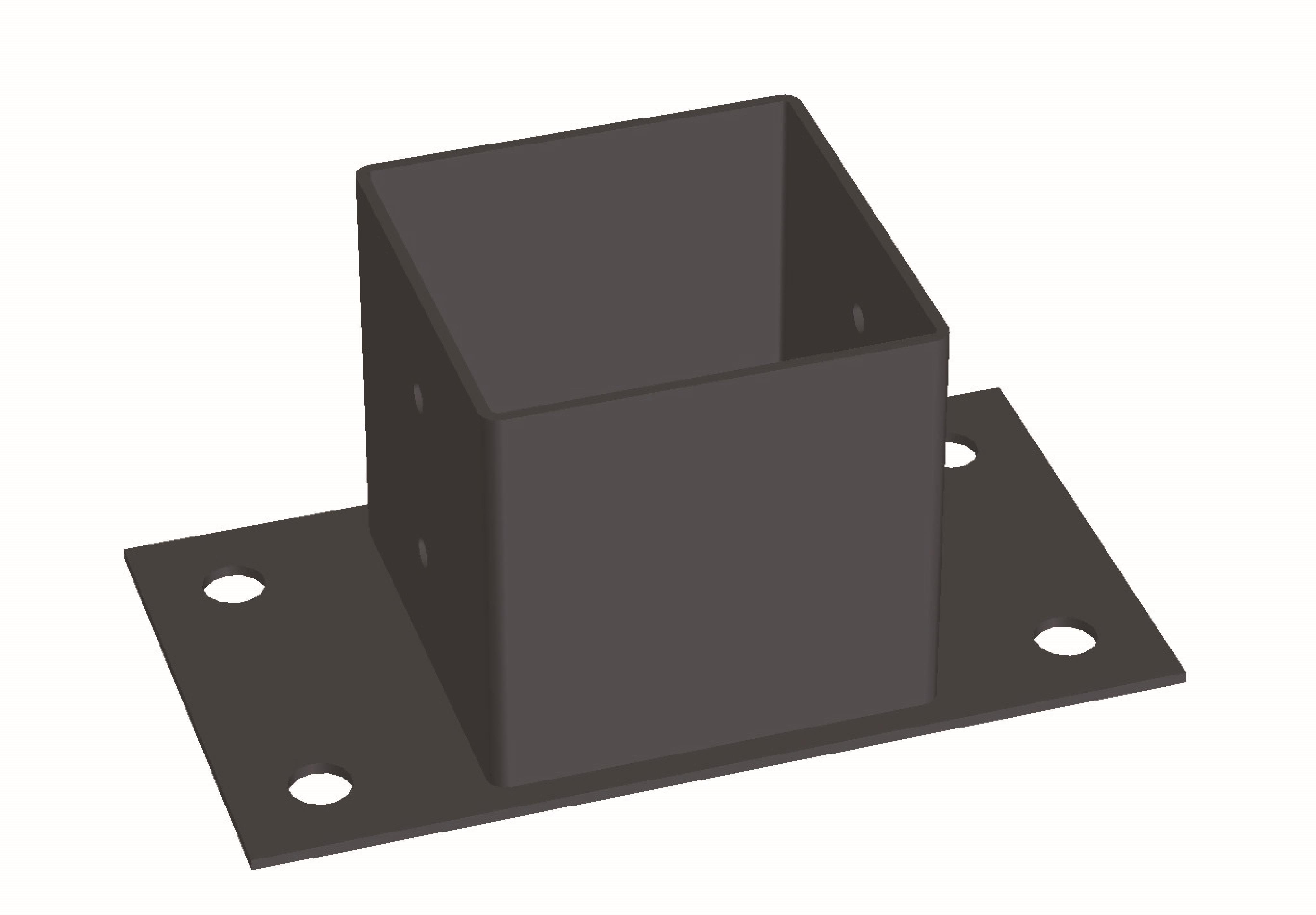 Jabo 35150 Stolpsko svart 96x96x150 mm