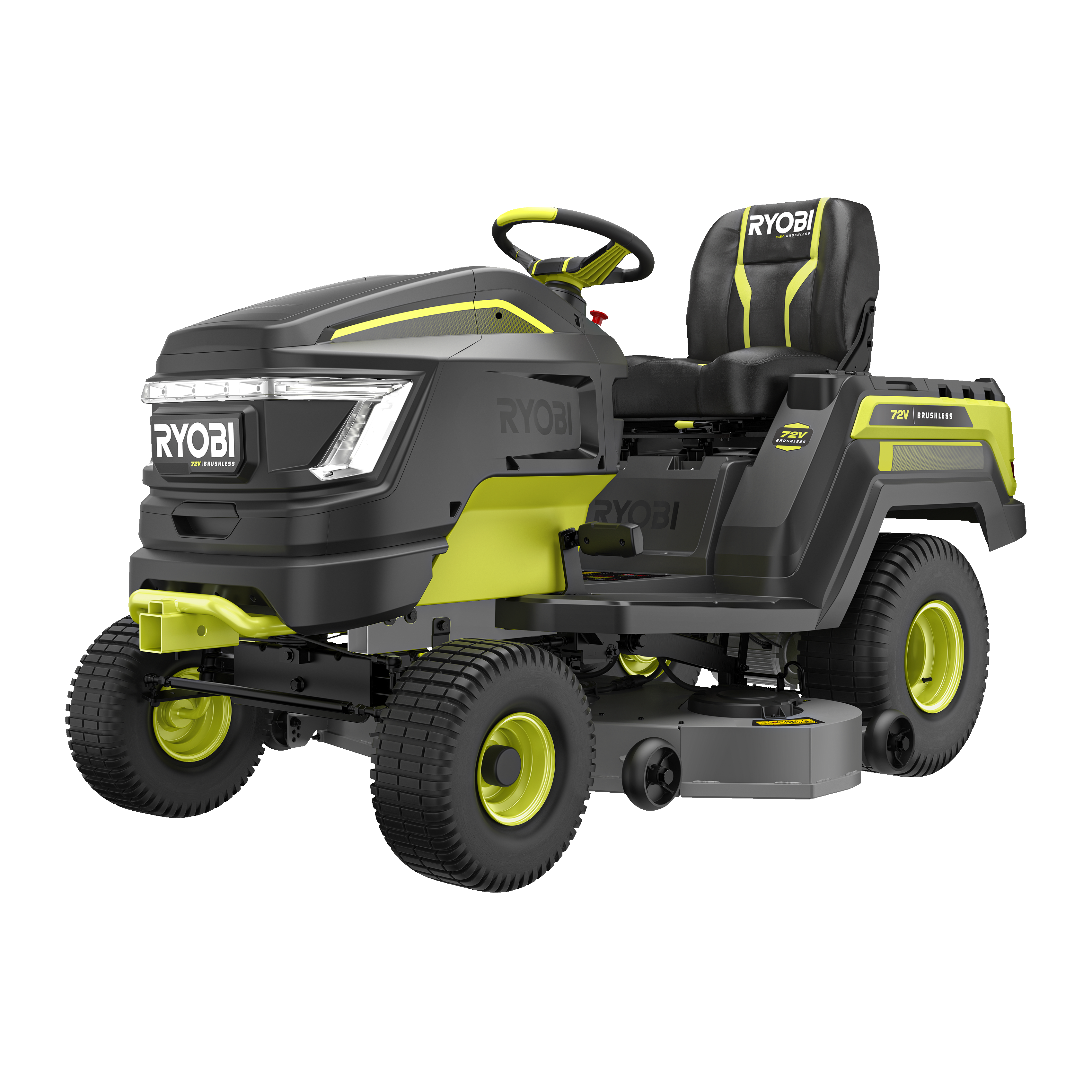 Ryobi MAX POWER RY72TMX117-310 Traktorgräsklippare med batteri och laddare