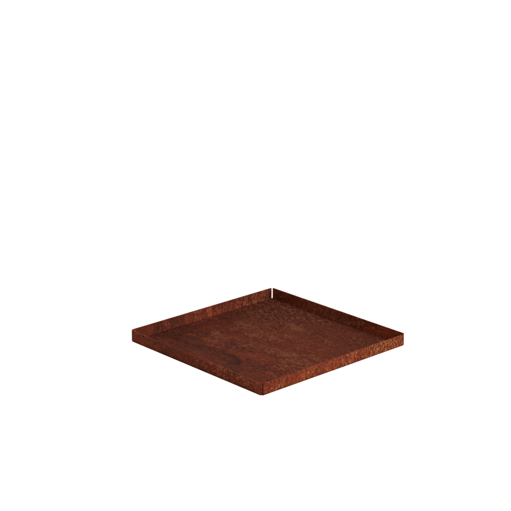 Jabo Odla 44691 Bottenplatta för blomkruka Odla, 35x35 cm, corten