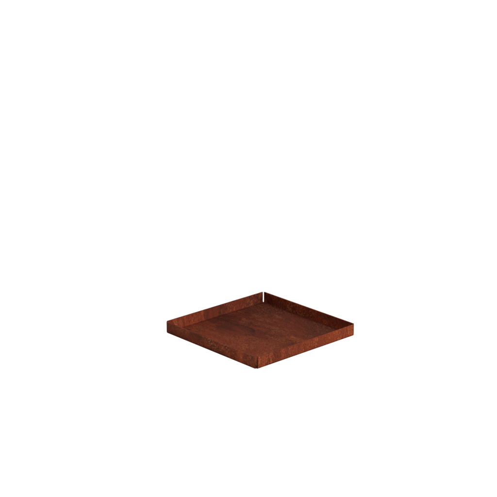 Jabo Odla 44681 Bottenplatta för blomkruka Odla, 25x25 cm, corten