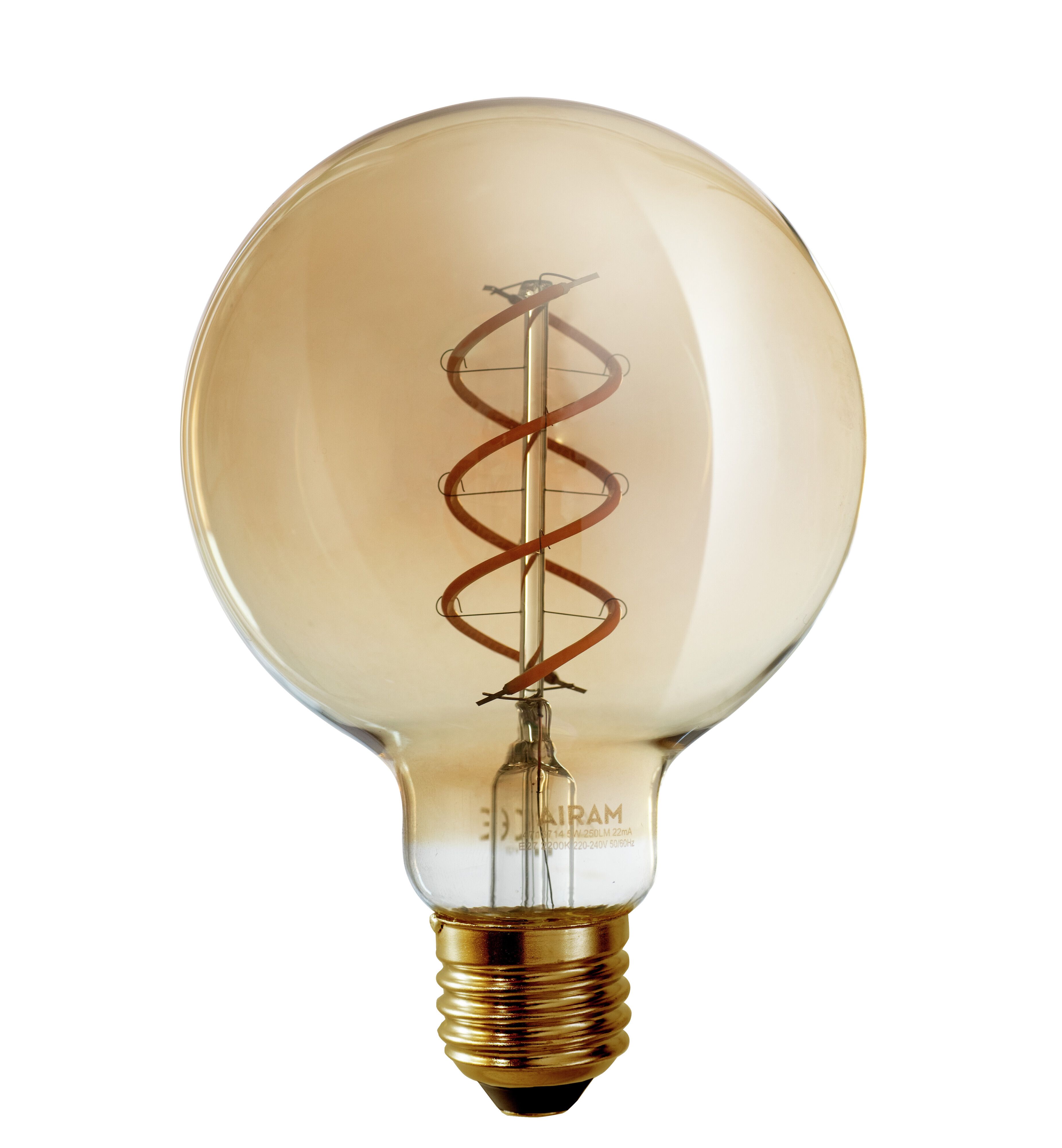 Airam Amber LED-lampa 4,9 W, E27, dimbar
