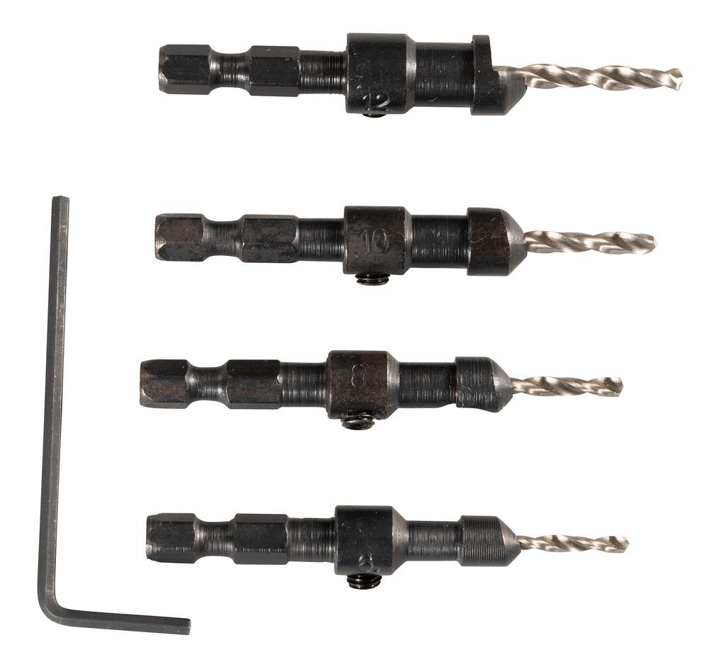 Makita D-73455 Borrsats med försänkare, 4 delar