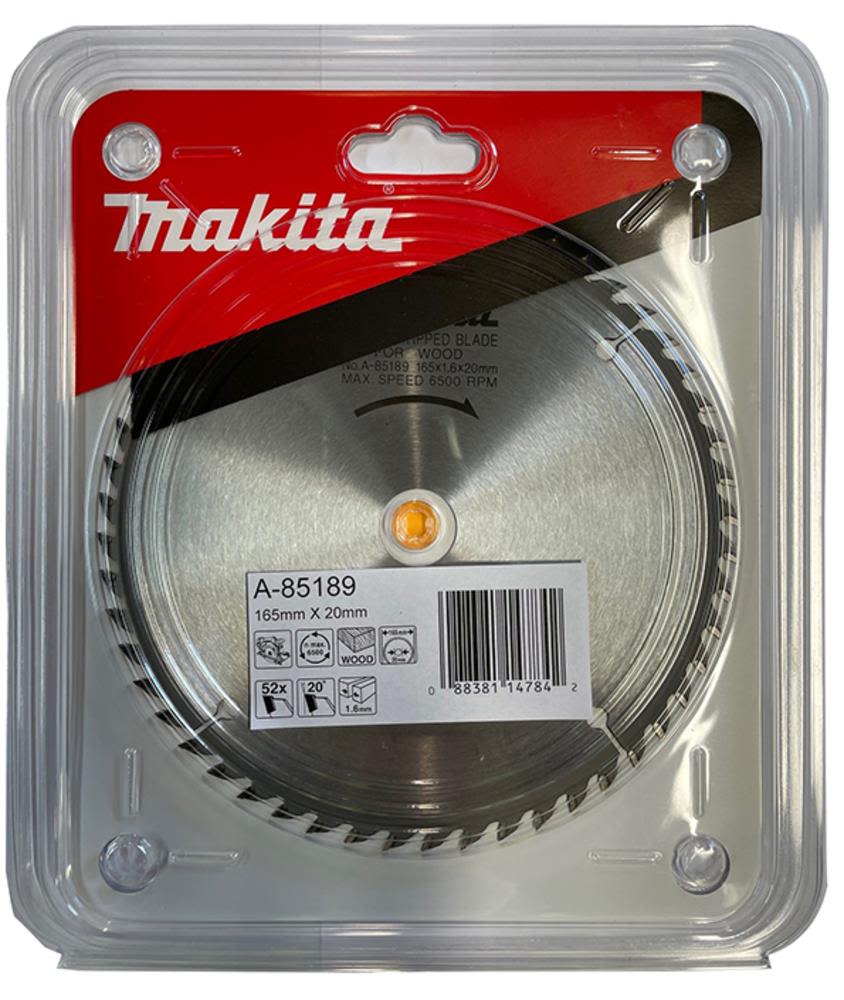 Makita A-85189 Sågklinga trä, 165x20x1,6 mm