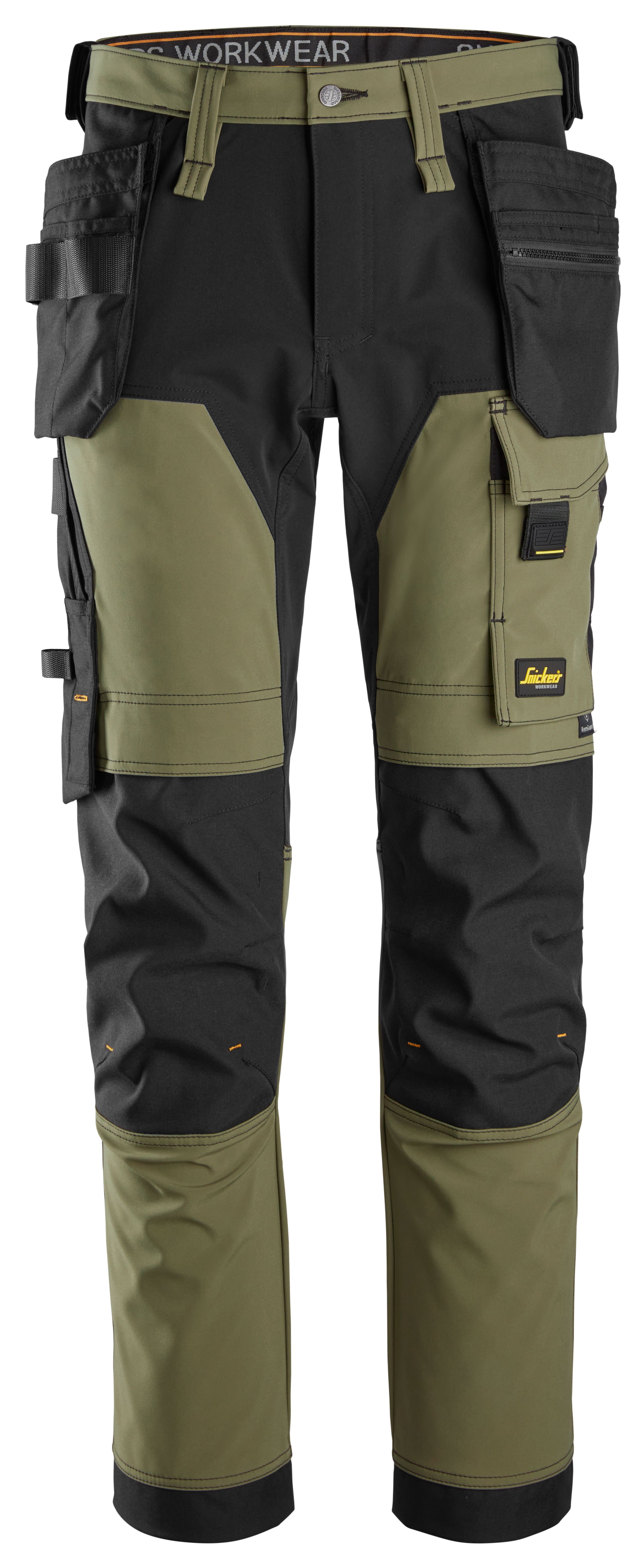 Snickers Workwear 6275-3104 Arbeidsbukse khaki grønn/svart 58