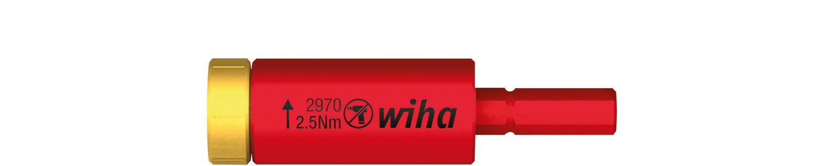Wiha easyTorque 41342 Vridmomentadapter för slimBits- och slimVario-hållare, VDE 2,0 Nm
