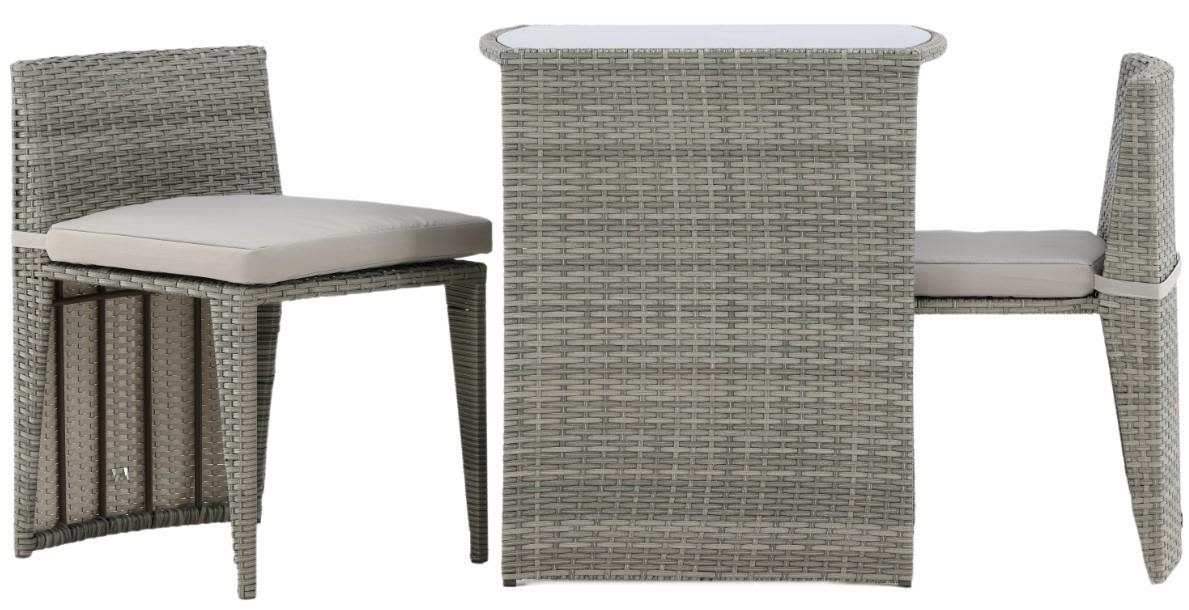 Venture Home Savanna 2037-004 Caféset bord, stolar, grått