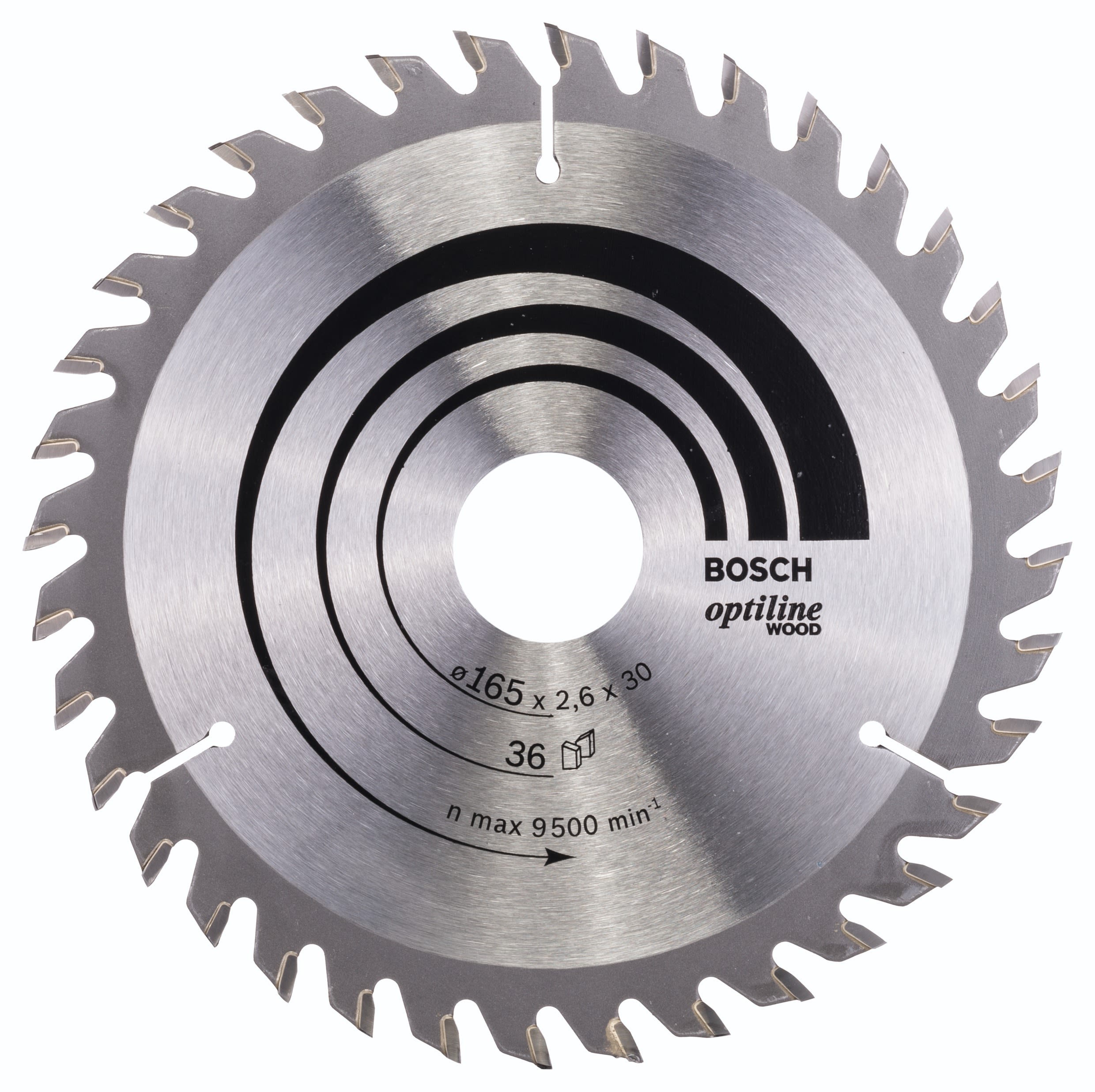 Bosch 2608640603 Cirkelsågklinga 36T ATB OPTI 36T,Ø Hål 30 mm, Ø Klinga 165 mm
