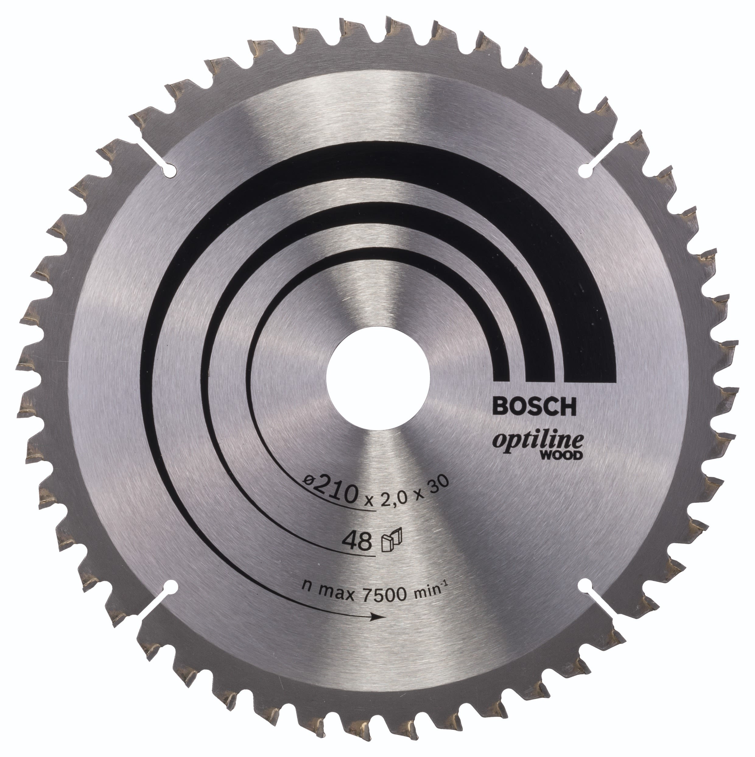 Bosch 2608640430 Cirkelsågklinga 0x30 mm 48T,Ø Hål 30 mm, Ø Klinga 210 mm