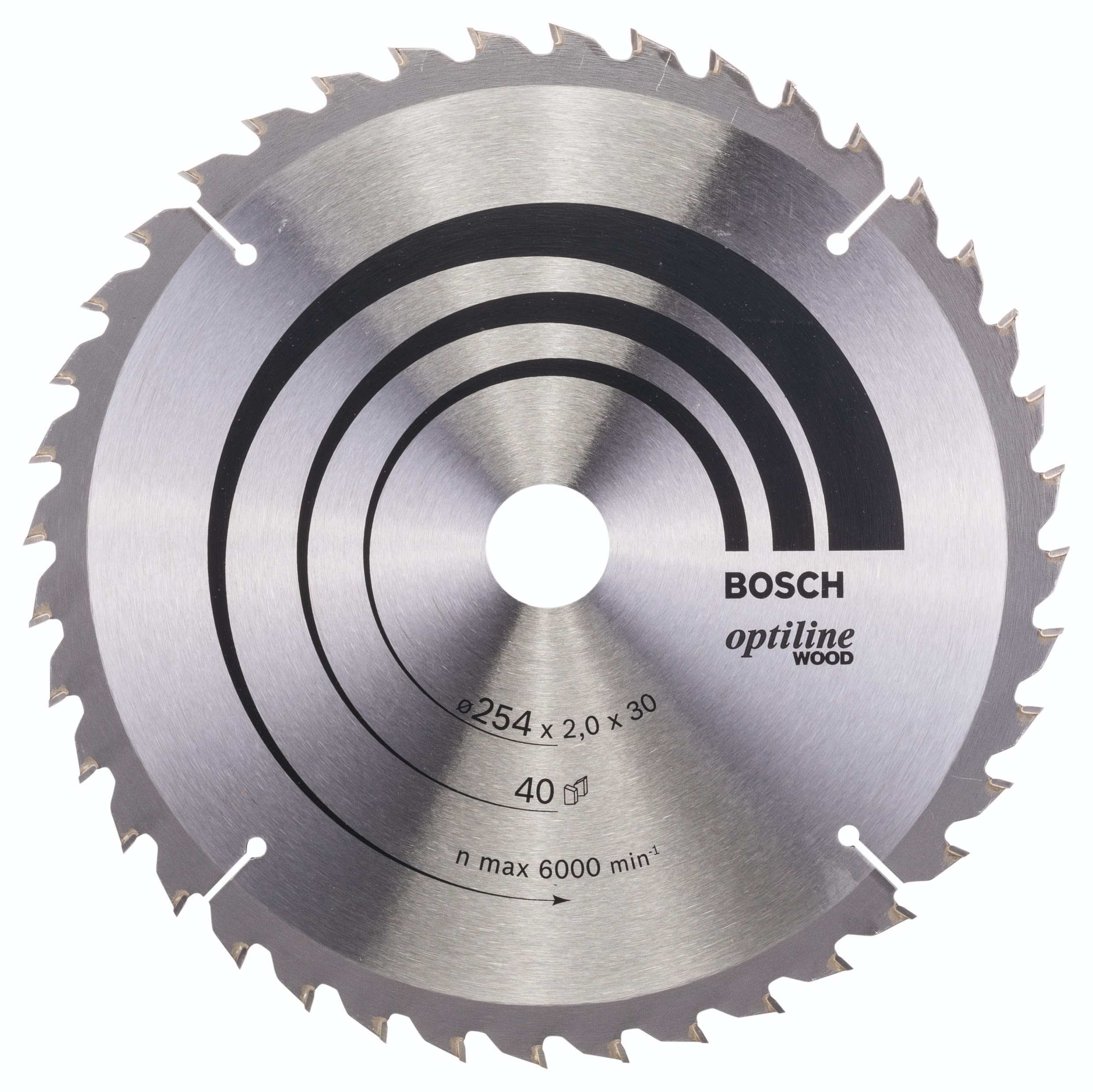 Bosch 2608640438 Cirkelsågklinga 30,0 mm 40T,Ø Hål 30 mm, Ø Klinga 254 mm