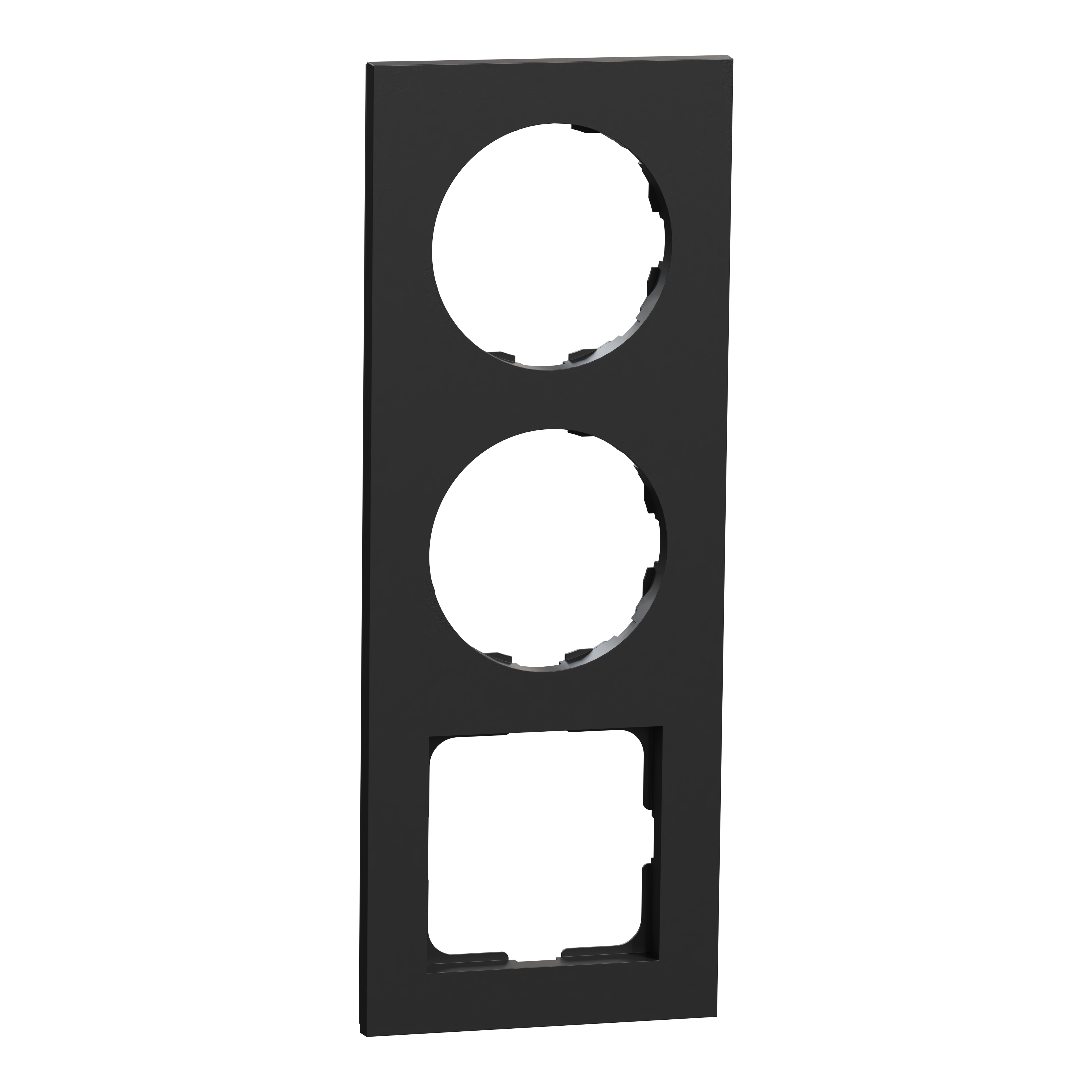 Elko EKO50136 Peitelevy 3-kehys, 56 x 56 aukko Musta