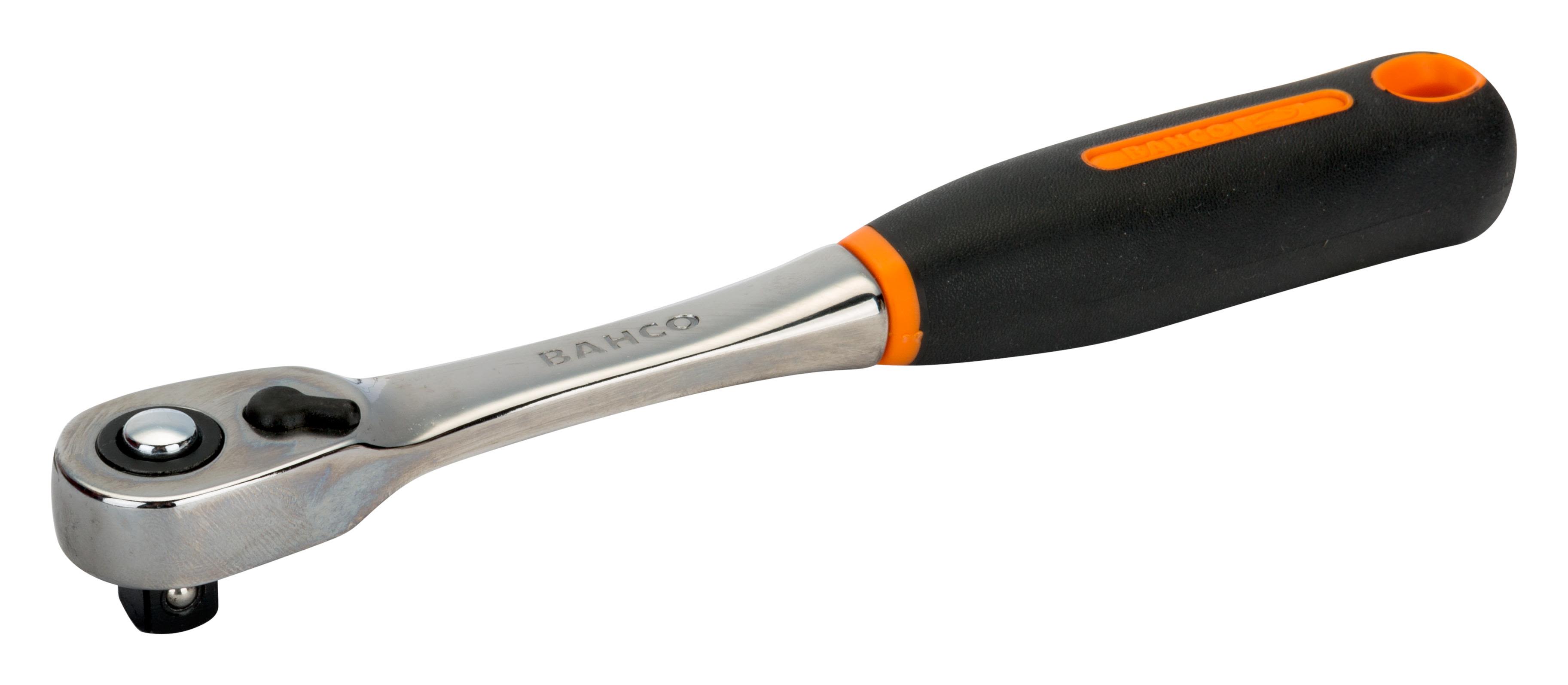 Bahco 7750SL Skrallehåndtak 3/8", smalt hode, 72T