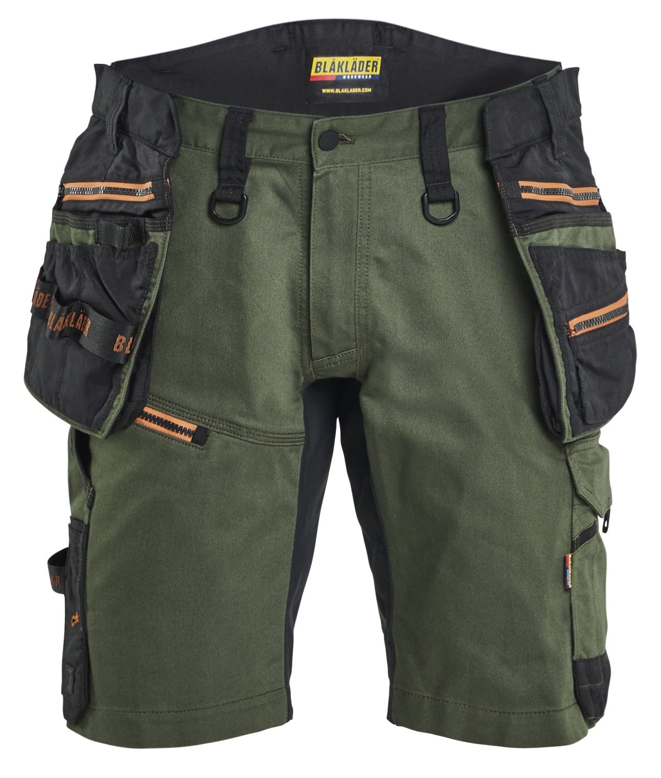 Blåkläder 197211494240C46 Shorts grön/rost Grön/rost