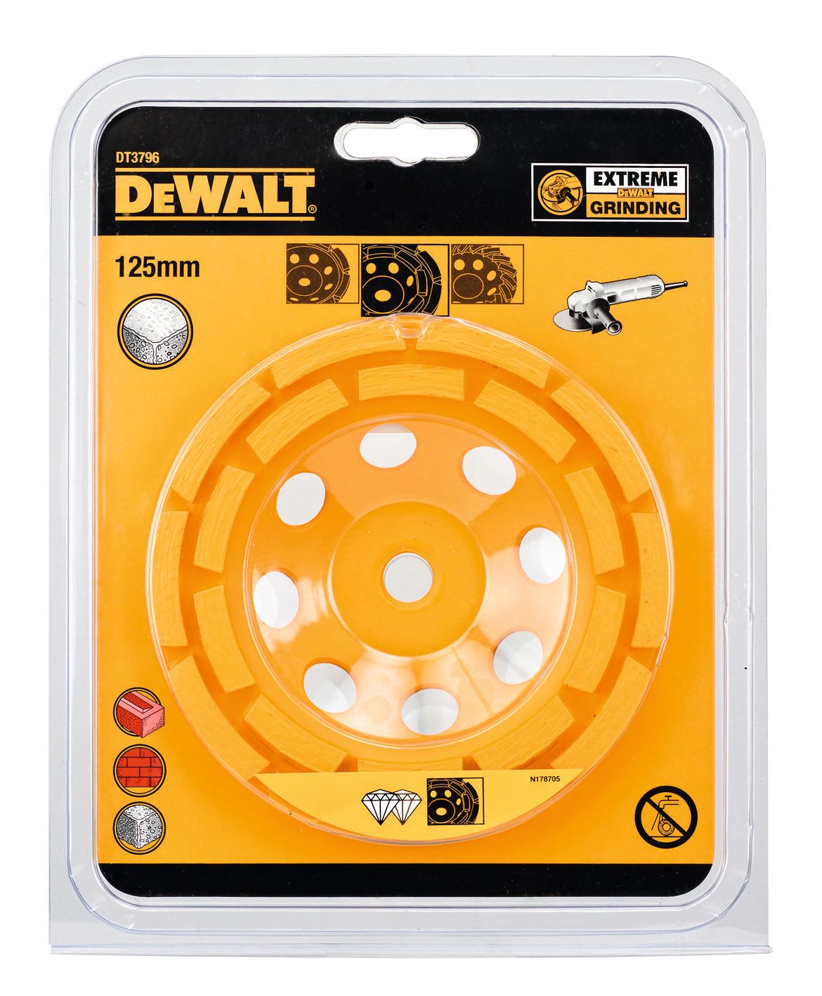Dewalt DT3796-QZ Slipkopp 125 mm, dubbel