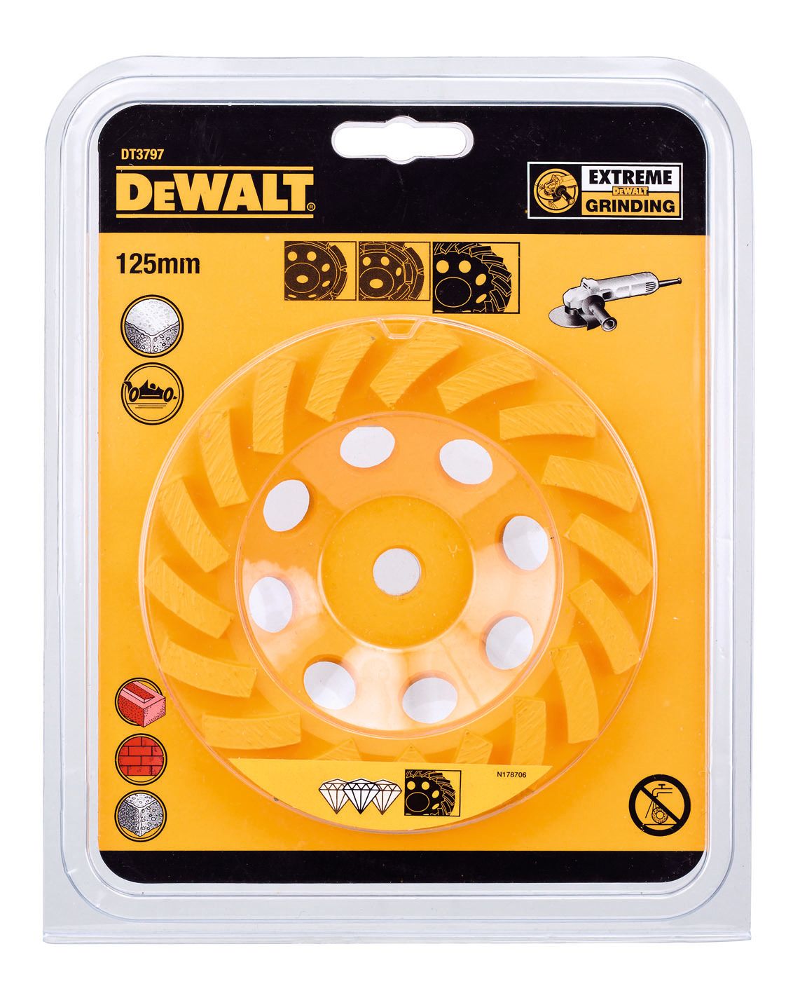Dewalt DT3797-QZ Slipkopp 125 mm, turbo