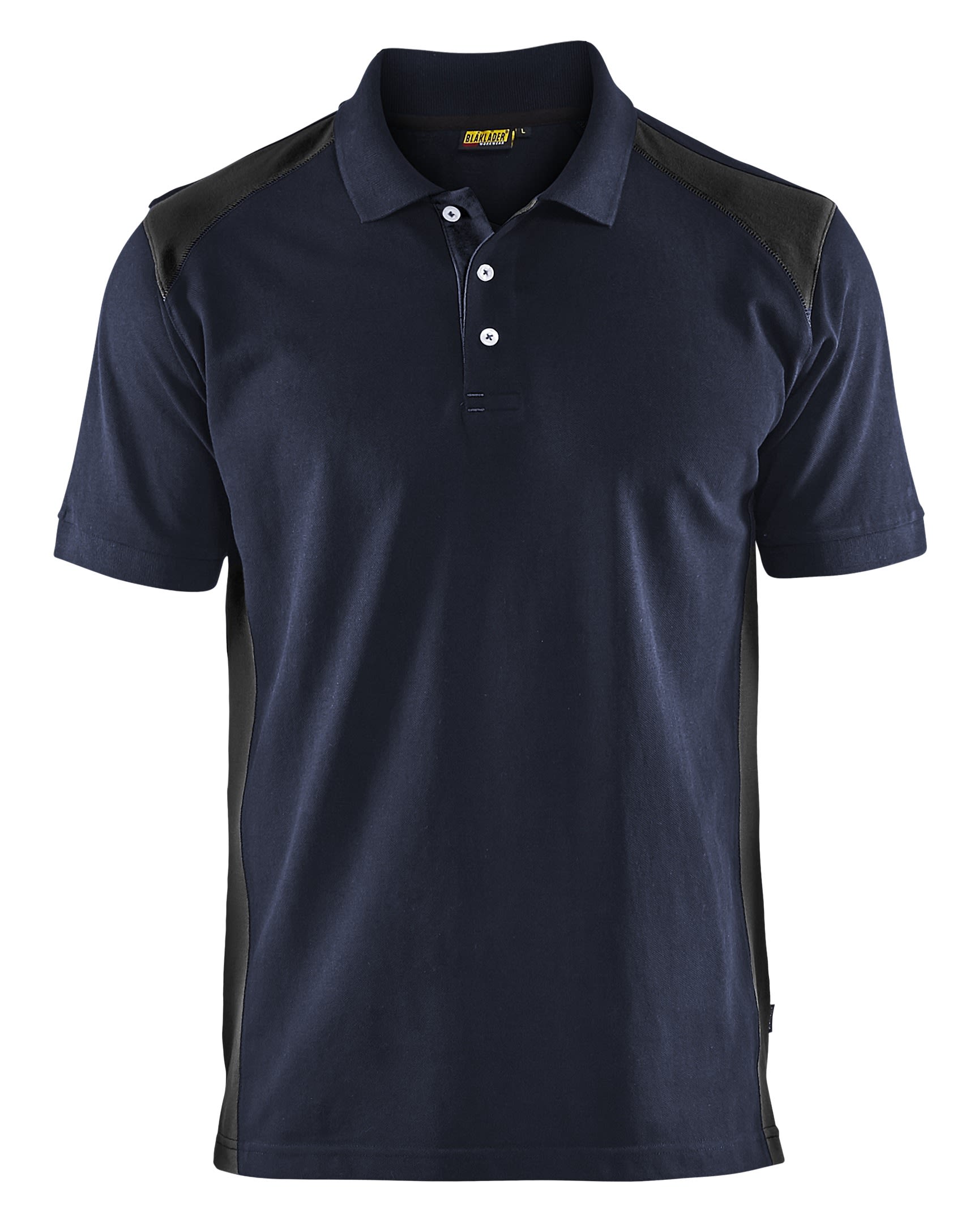 Poloskjorte med marineblå/svart 4xl