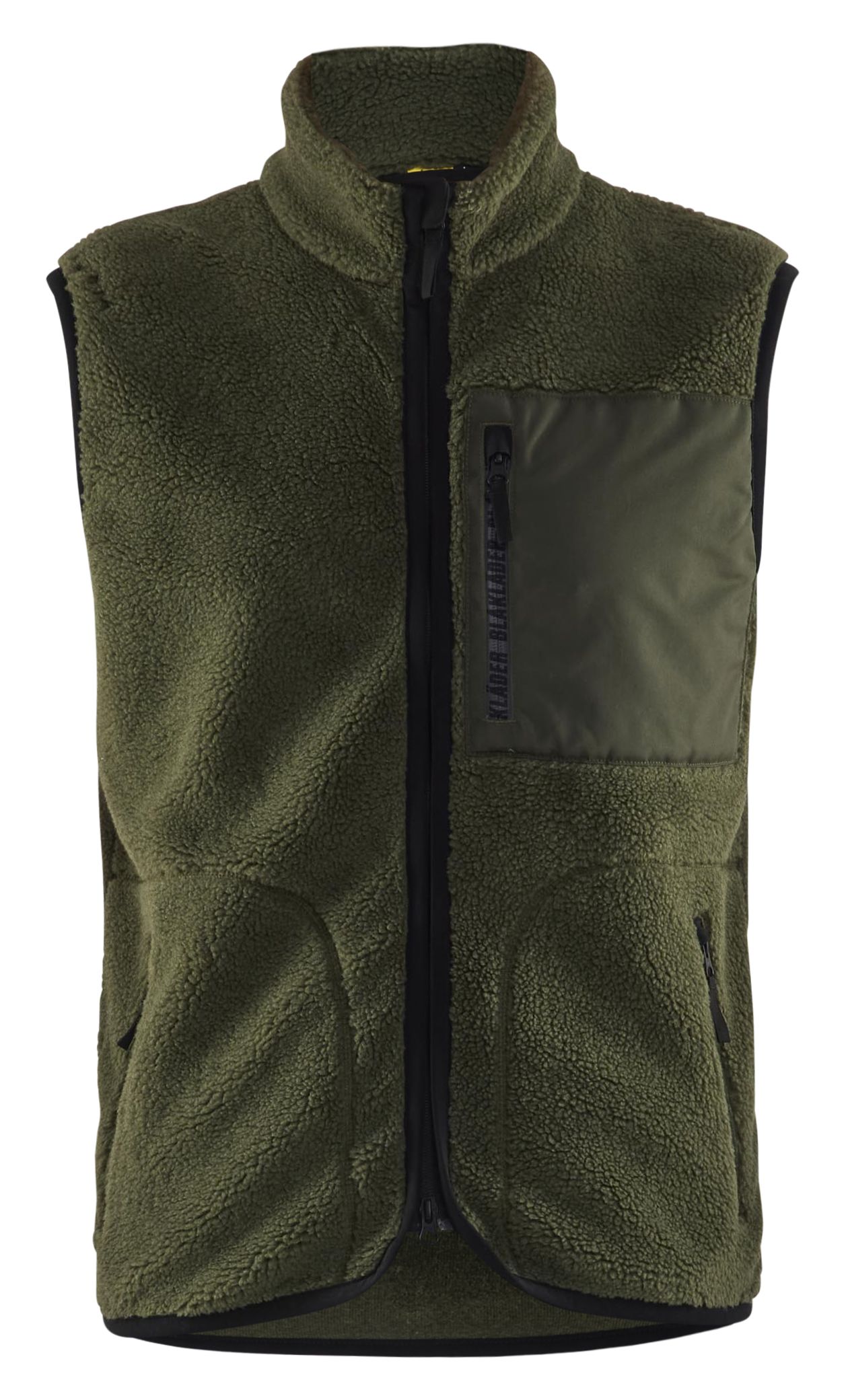 Blåkläder 382029554109S Pälsfiberväst grön Grön