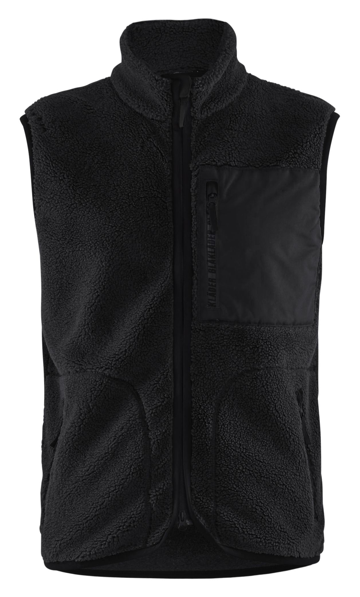 Blåkläder 382029559900XXS Pälsfiberväst svart Svart