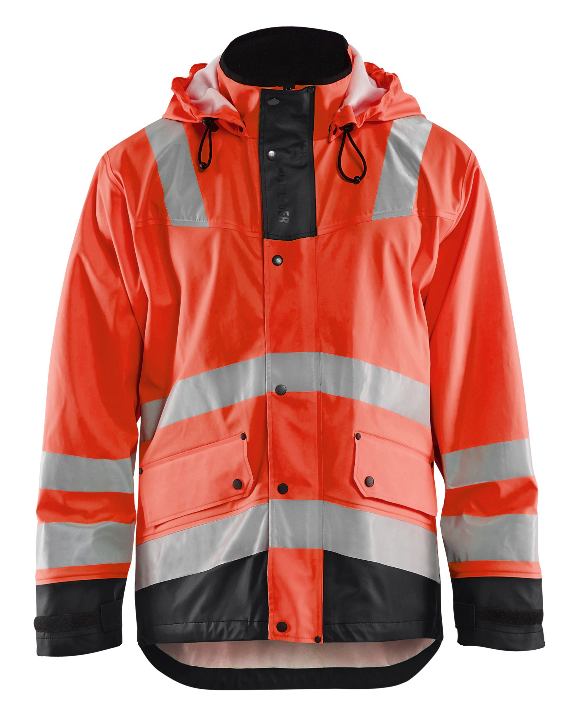 Blåkläder 430220035599S Regnjacka varsel, röd/svart S