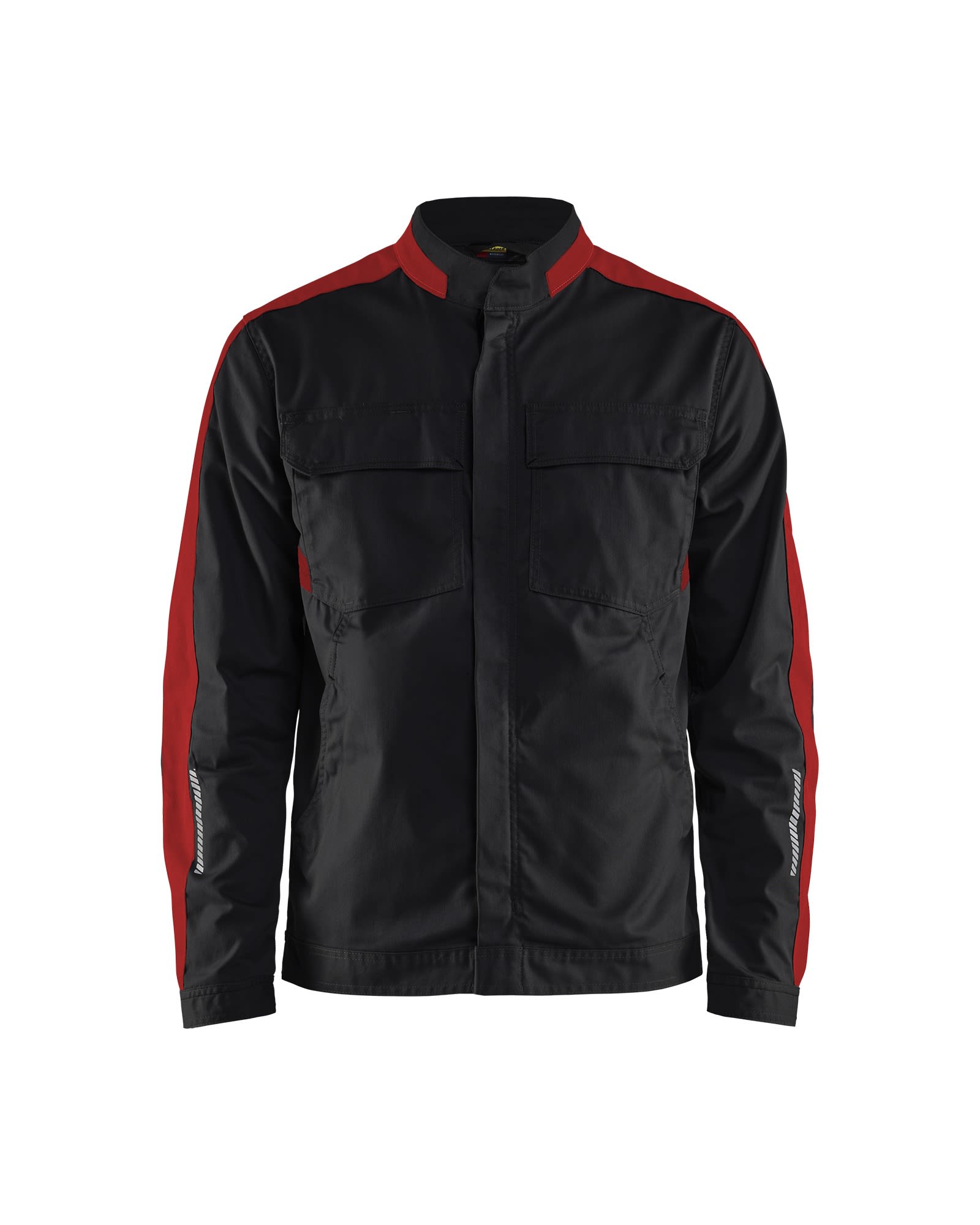 Industrijakke stretch Sort/Rød
