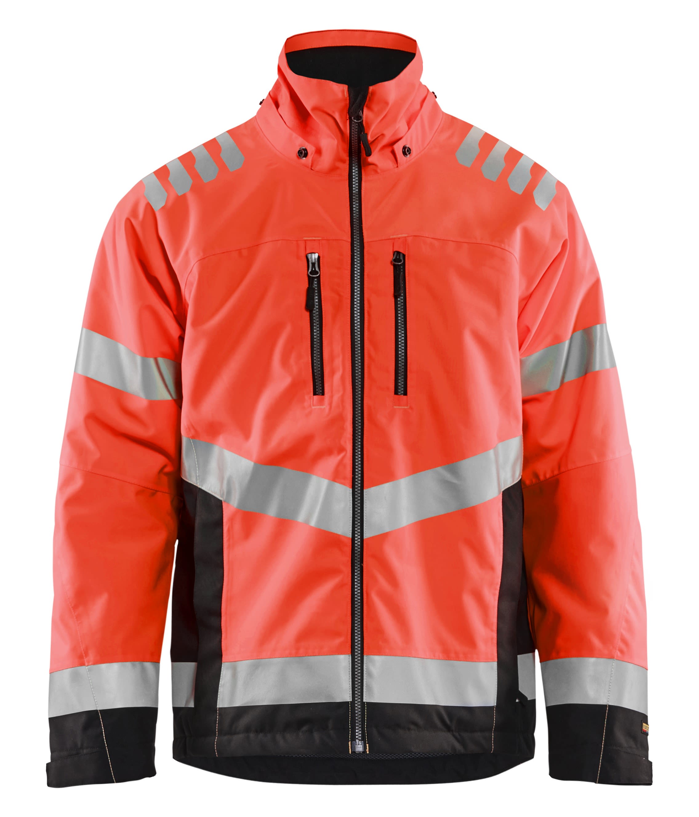 Hi-Vis vinterjakke rød/svart