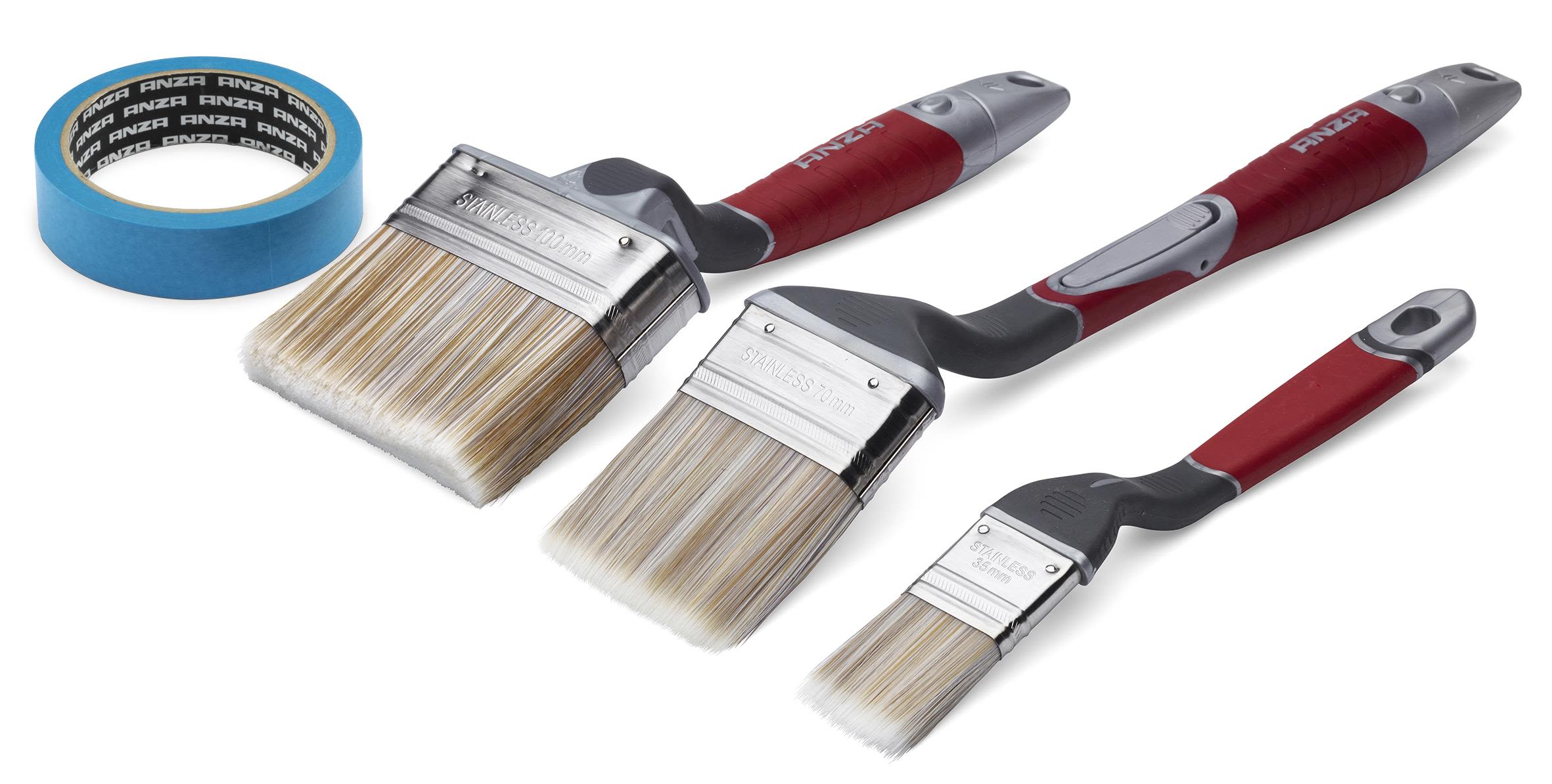 Anza Elite 700232 Fasadpenselset med tejp