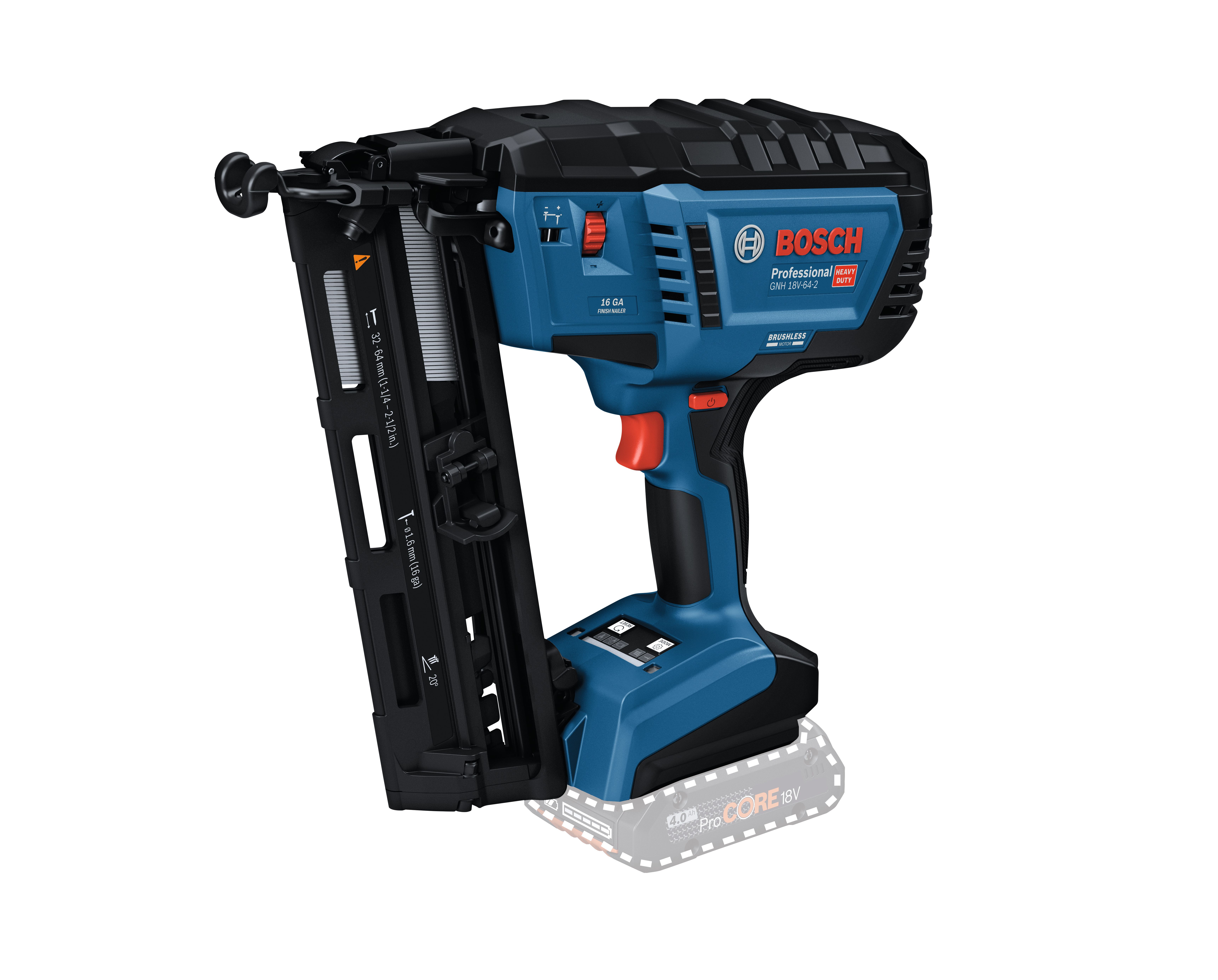Bosch GNH 18V-64-2 Dyckertpistol utan batteri och laddare 601482100